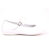 GIRLS NAPPA BIANCO FIORI BIANCHI