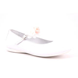 GIRLS NAPPA BIANCO FIORI BIANCHI