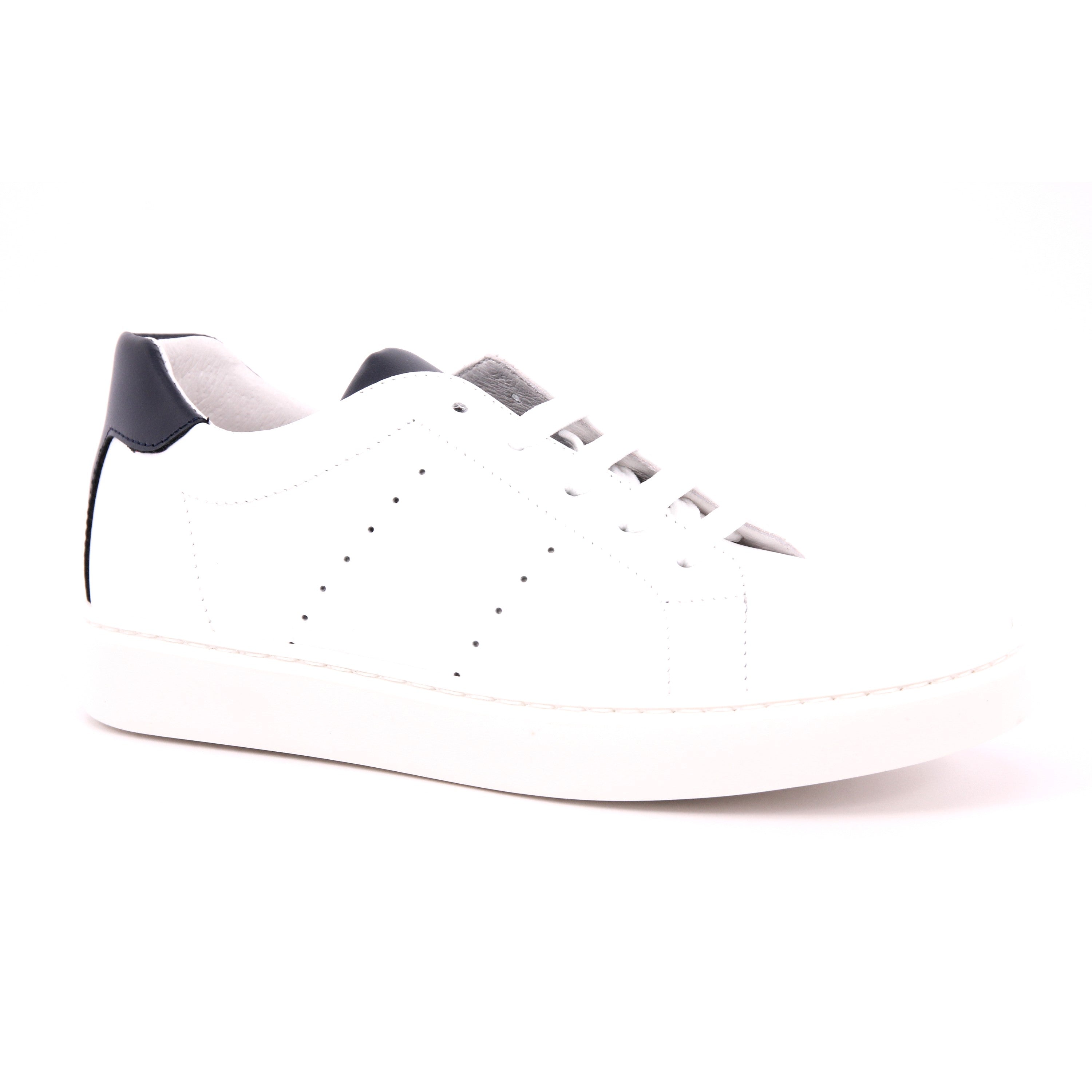 SCARPA VITELLO BIANCO/BLU