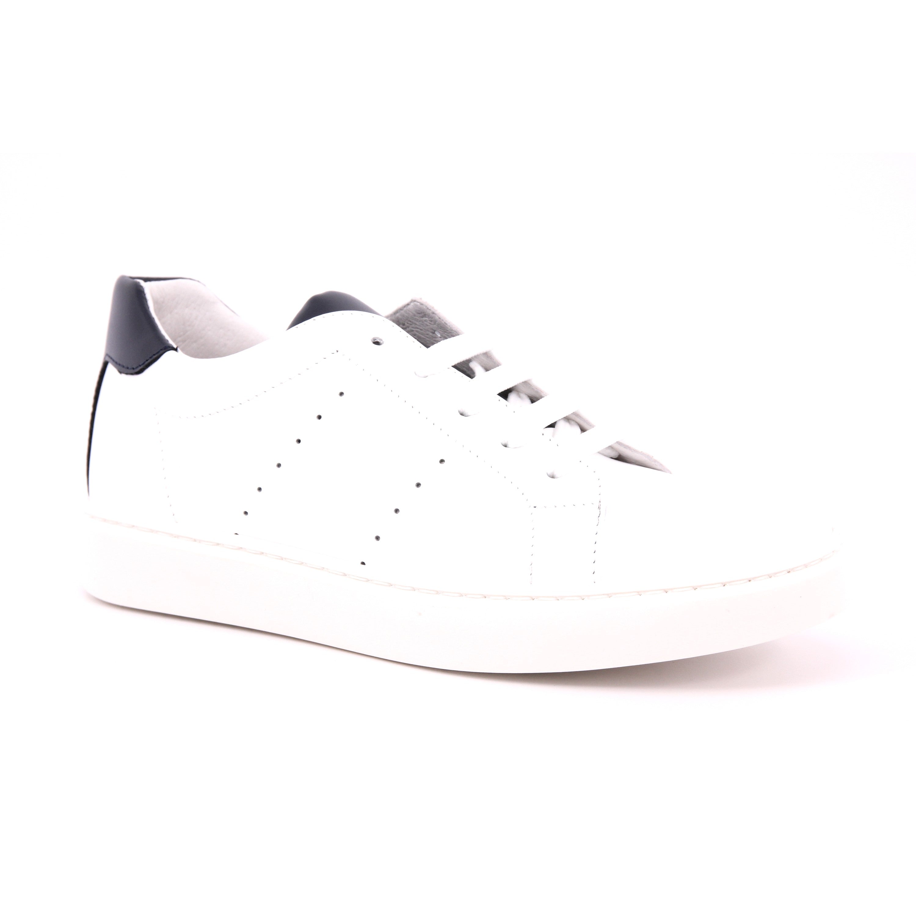 SCARPA VITELLO BIANCO/BLU