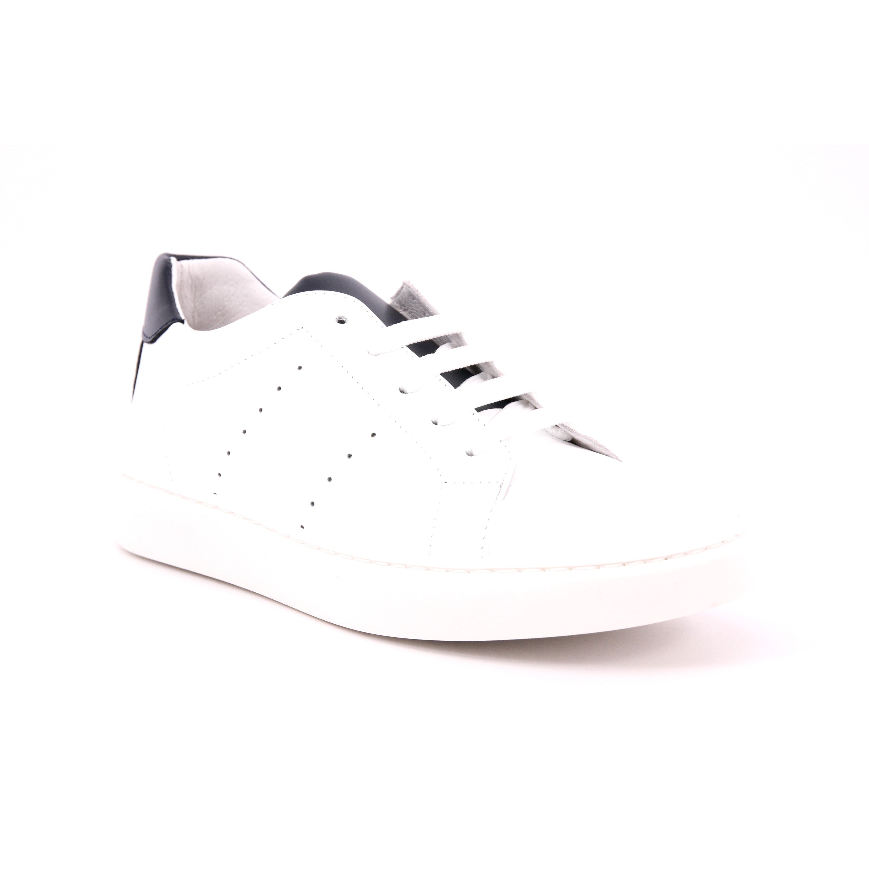 SCARPA VITELLO BIANCO/BLU