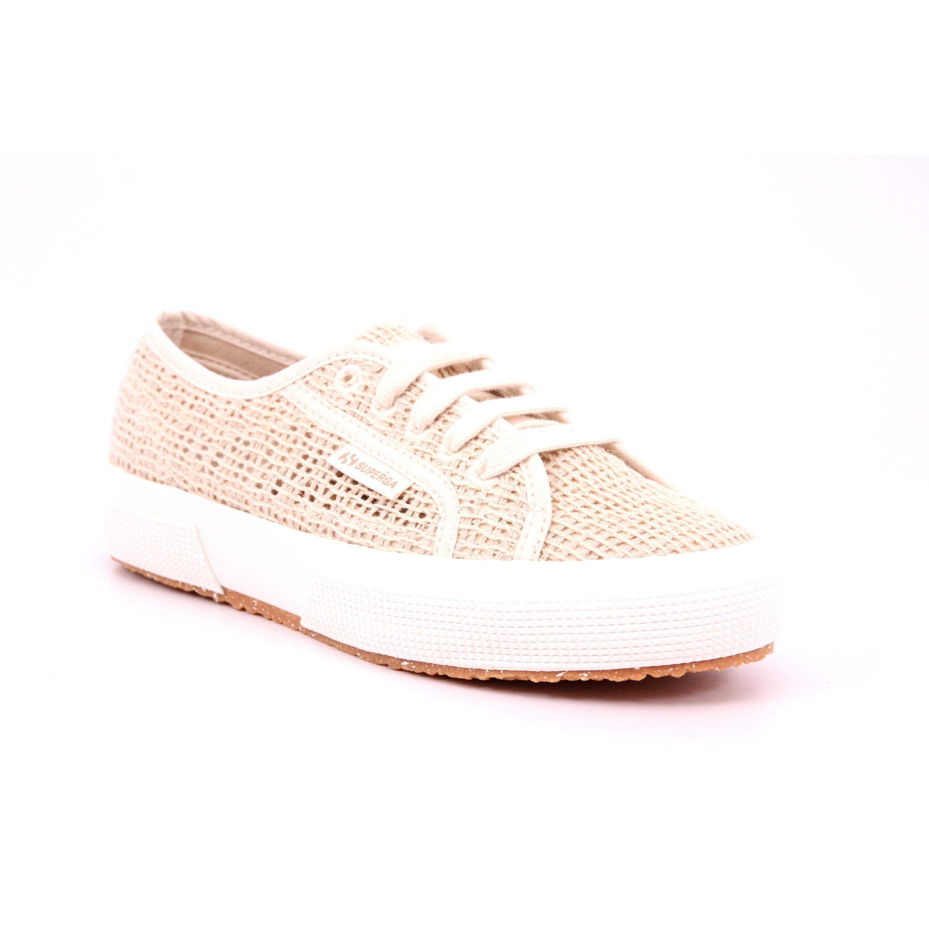 2730 ROPE MACRAME WEDGE  A00 BEIGE RAW