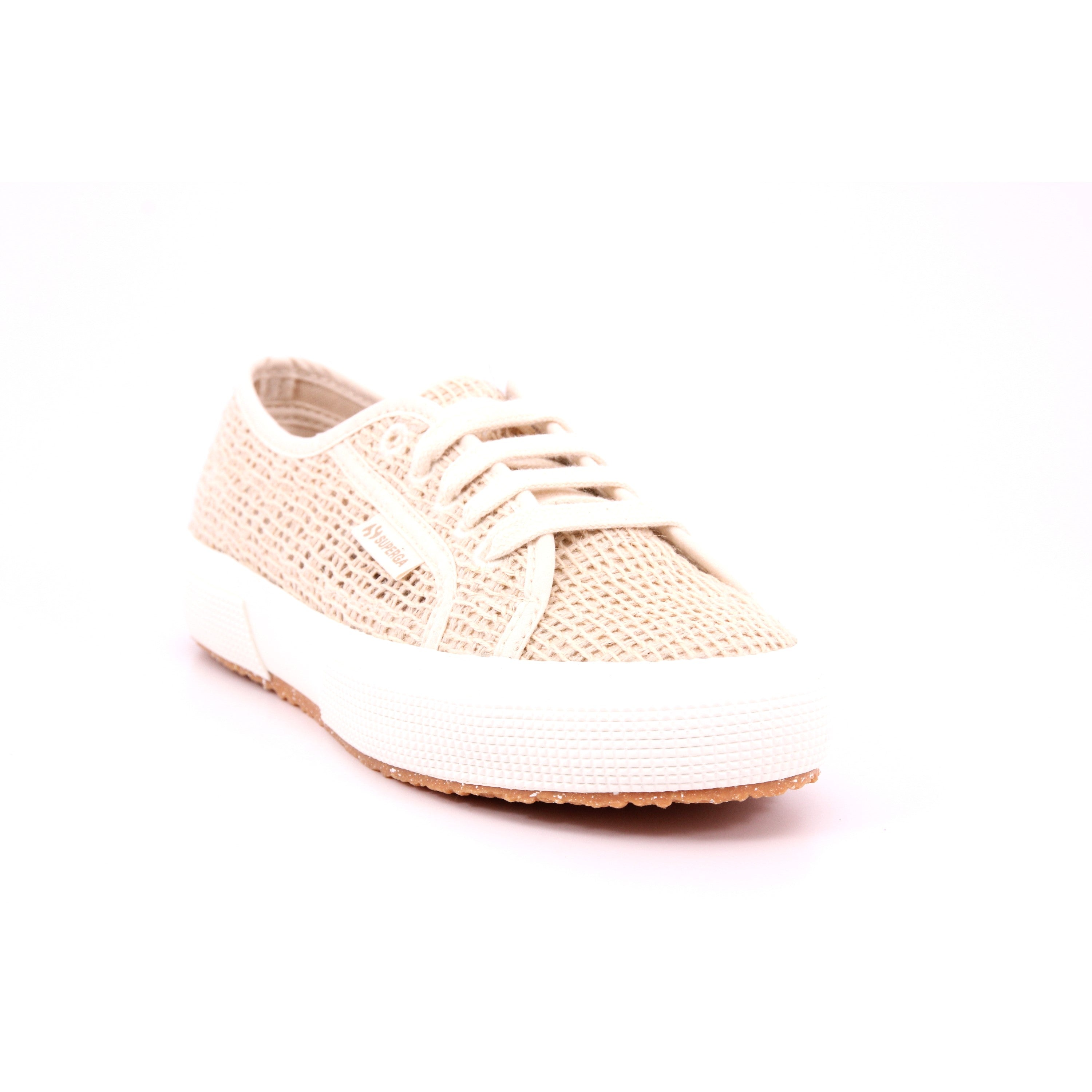 2730 ROPE MACRAME WEDGE  A00 BEIGE RAW