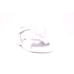 SANDALS BIANCO NAPPA CON FIORE BIANCO