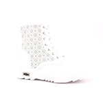 SABBATH 0034 MID J PU WHITE/PERFORATED FLOWERS