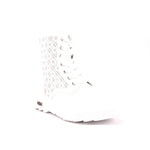 SABBATH 0034 MID J PU WHITE/PERFORATED FLOWERS