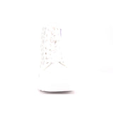 SABBATH 0034 MID J PU WHITE/PERFORATED FLOWERS