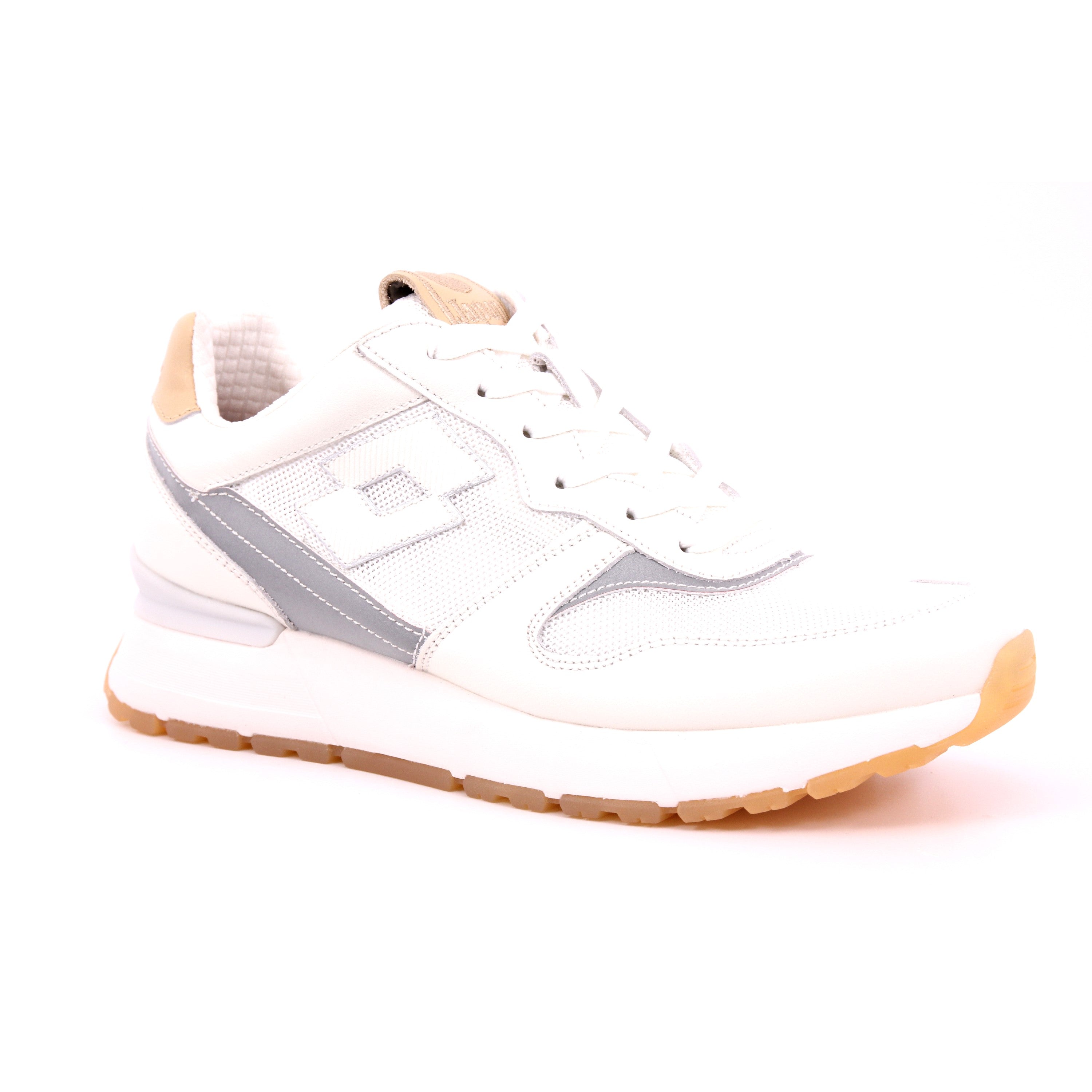 TOKYO GINZA LEATHER WHITE SILVER METAL 2