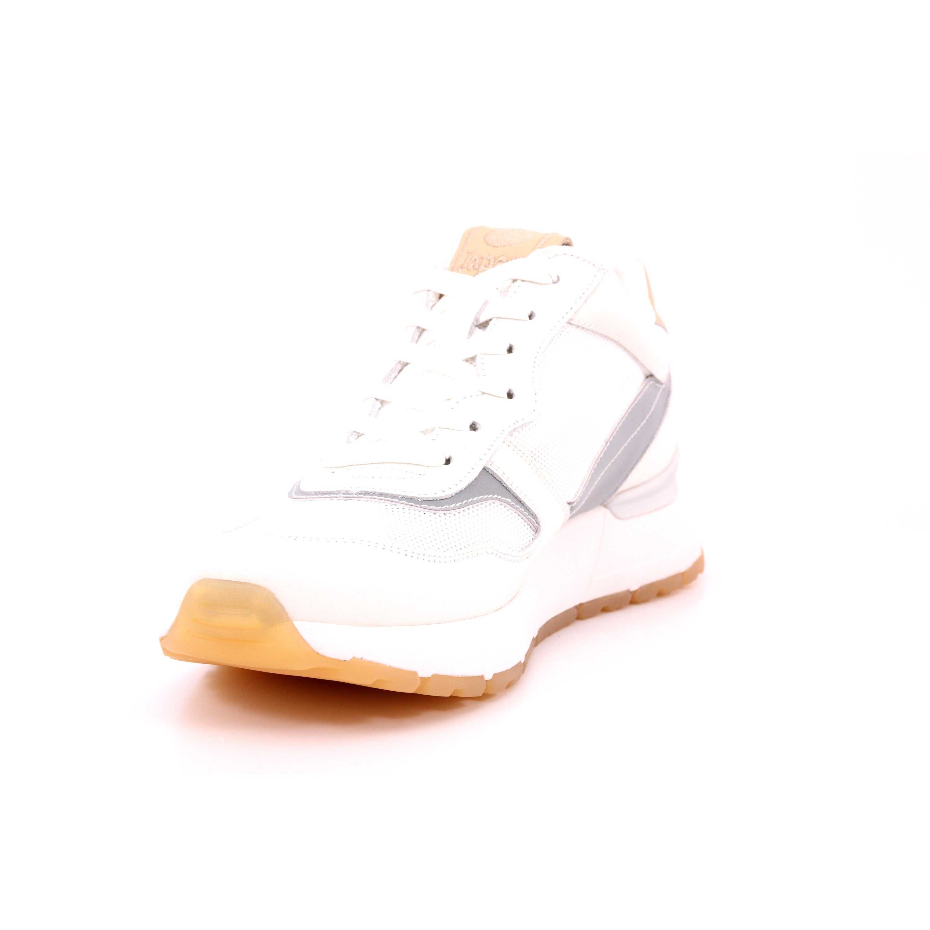 TOKYO GINZA LEATHER WHITE SILVER METAL 2