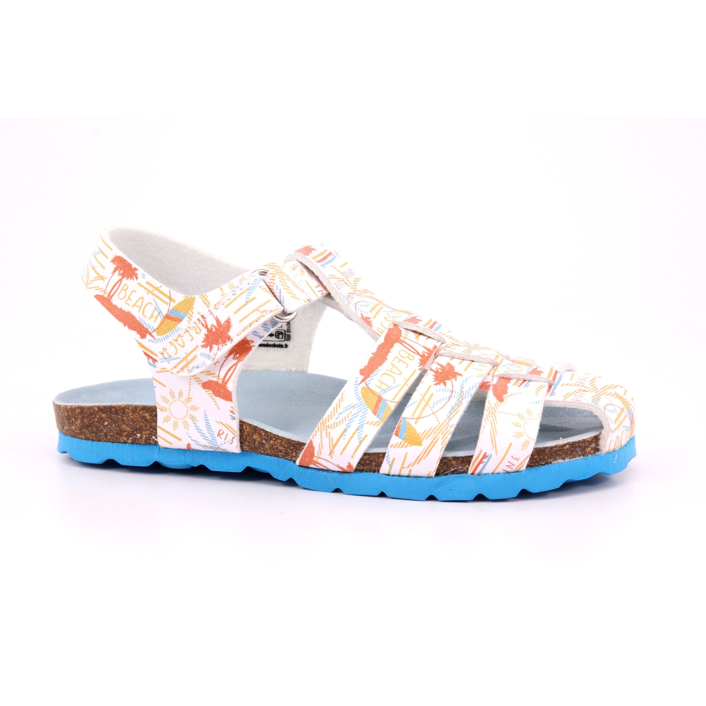 SUMMERTAN PU PRINT ALL OVER 32 BLANC SURF