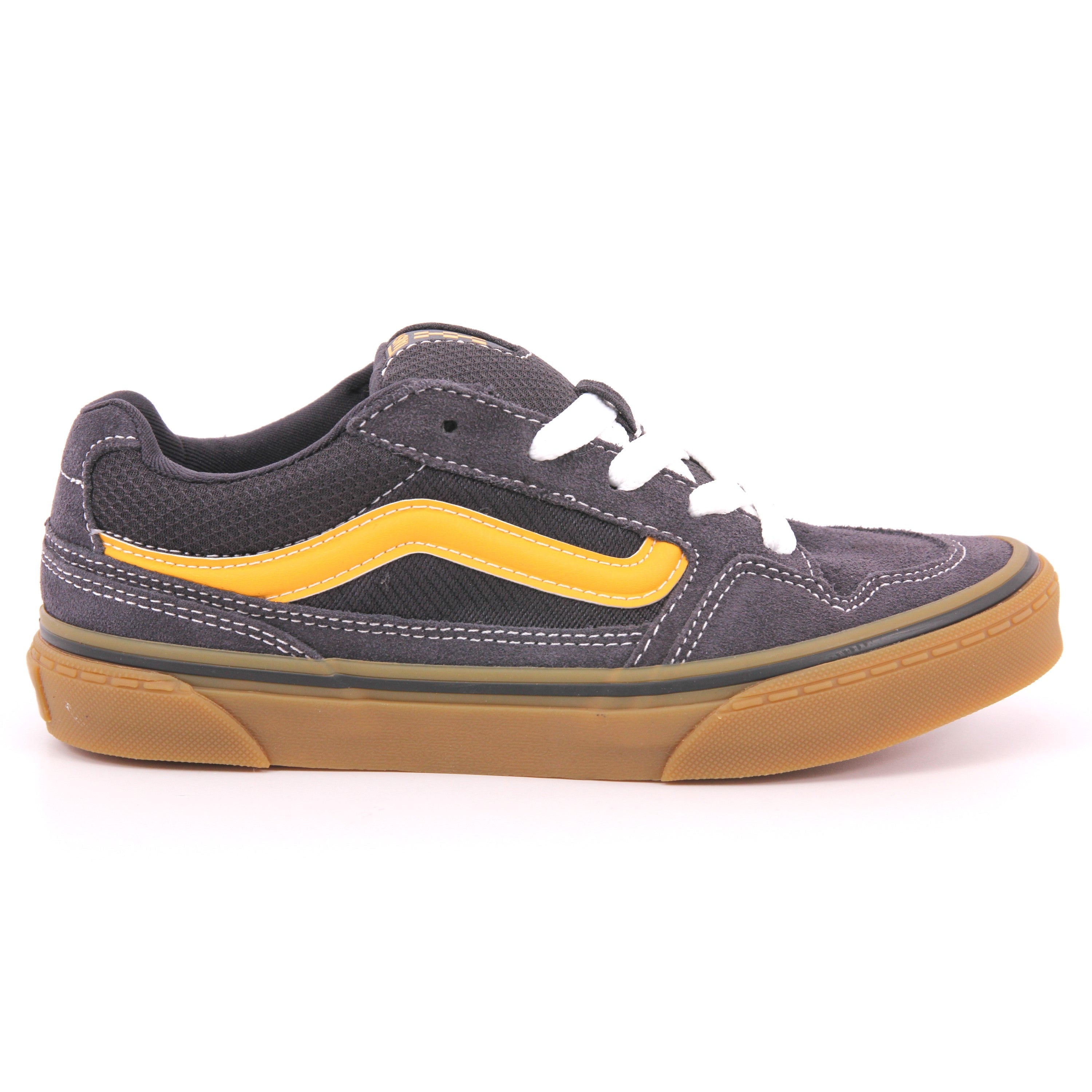 CALDRONE SUEDE GUM CHARCOAL/YELLOW