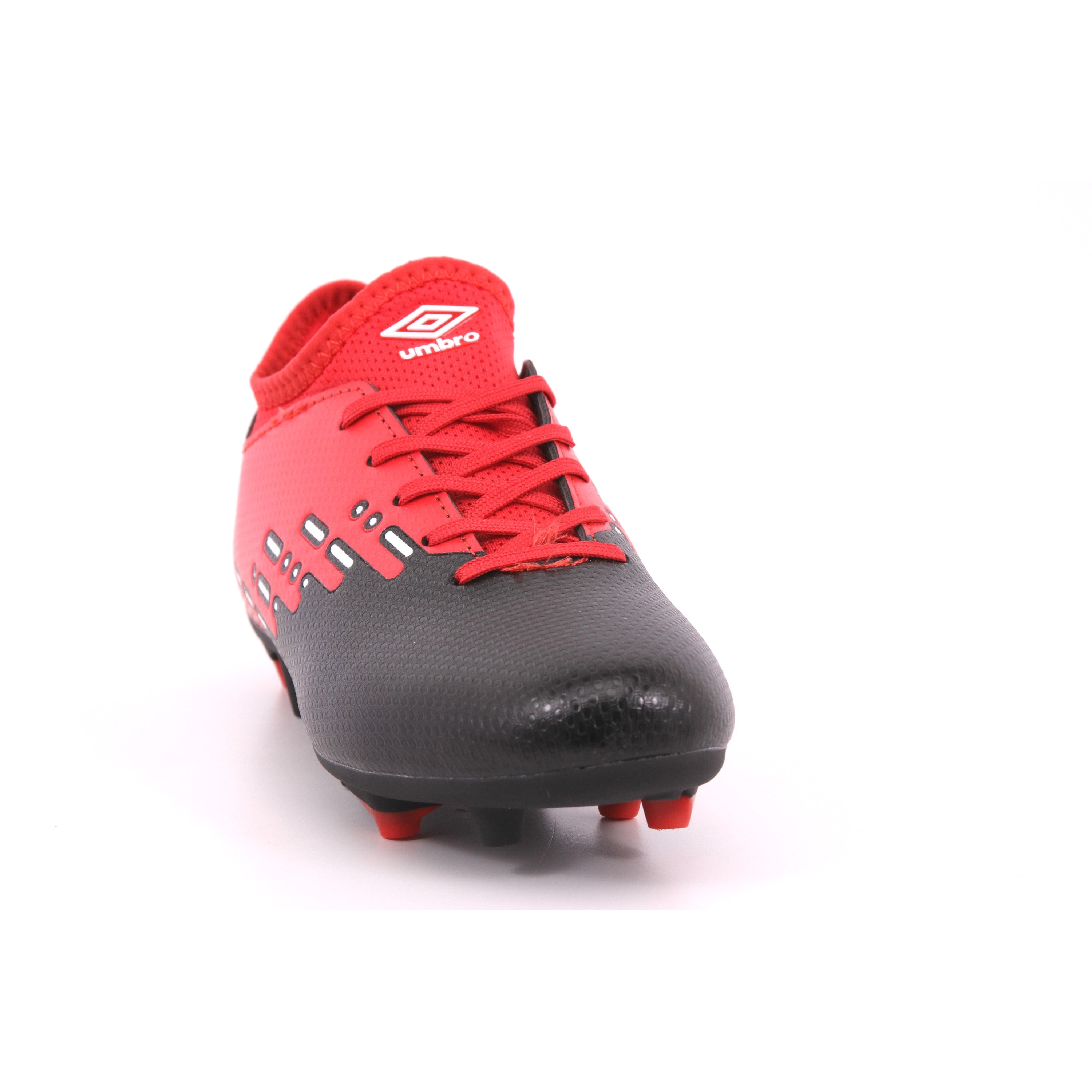 UMBRO CYPHER-JNR FG BLACK/WHITE/VERMILLION