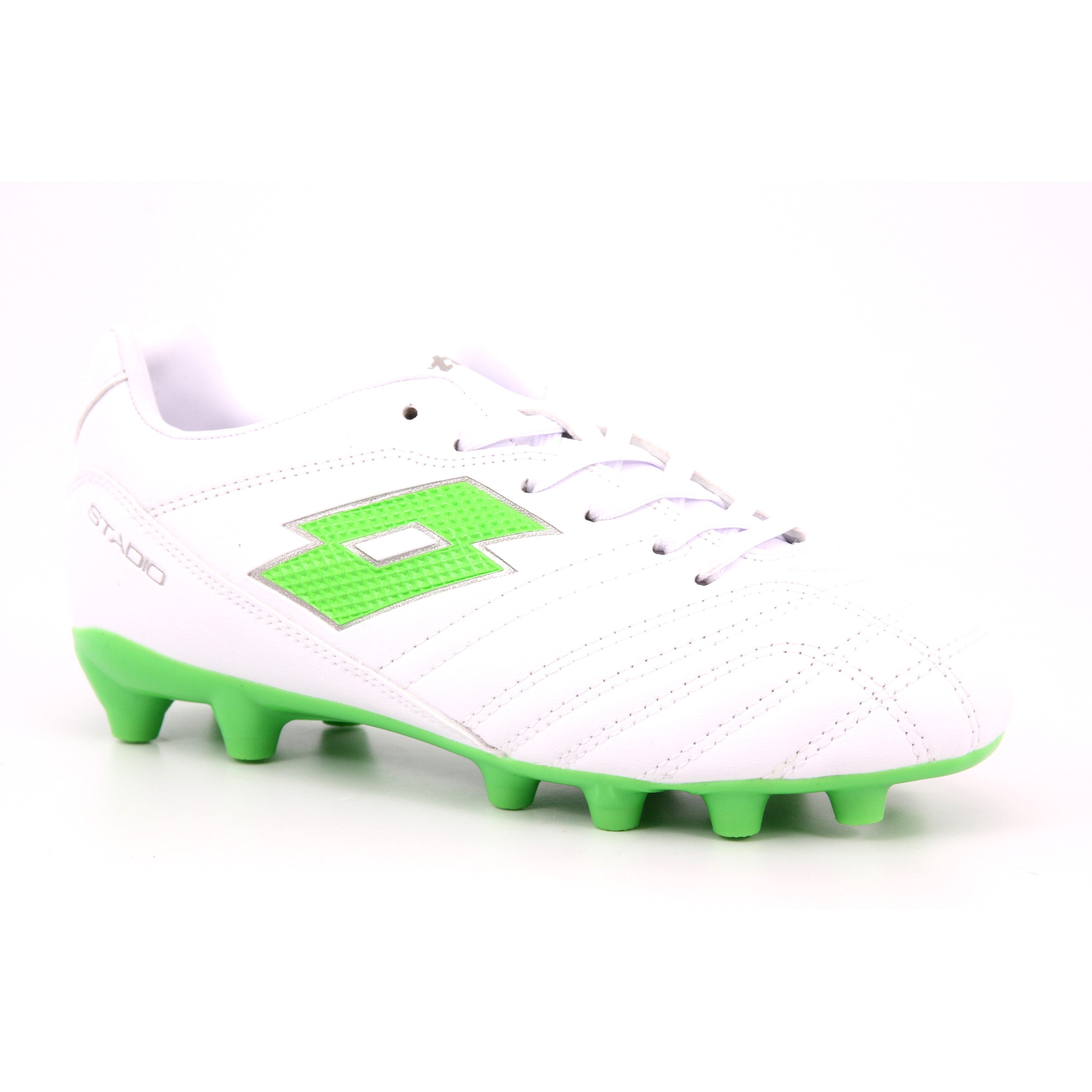 STADIO 705 FG JR ALL WHITE/SPRING GREEN