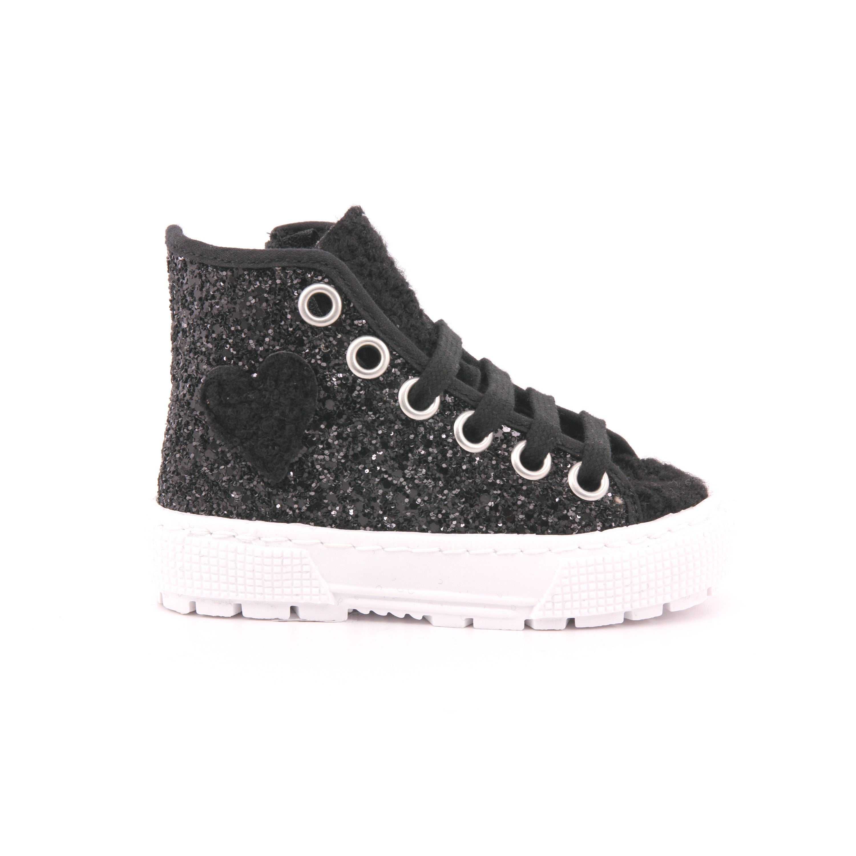 88W GLITTER RICCIOLO NERO
