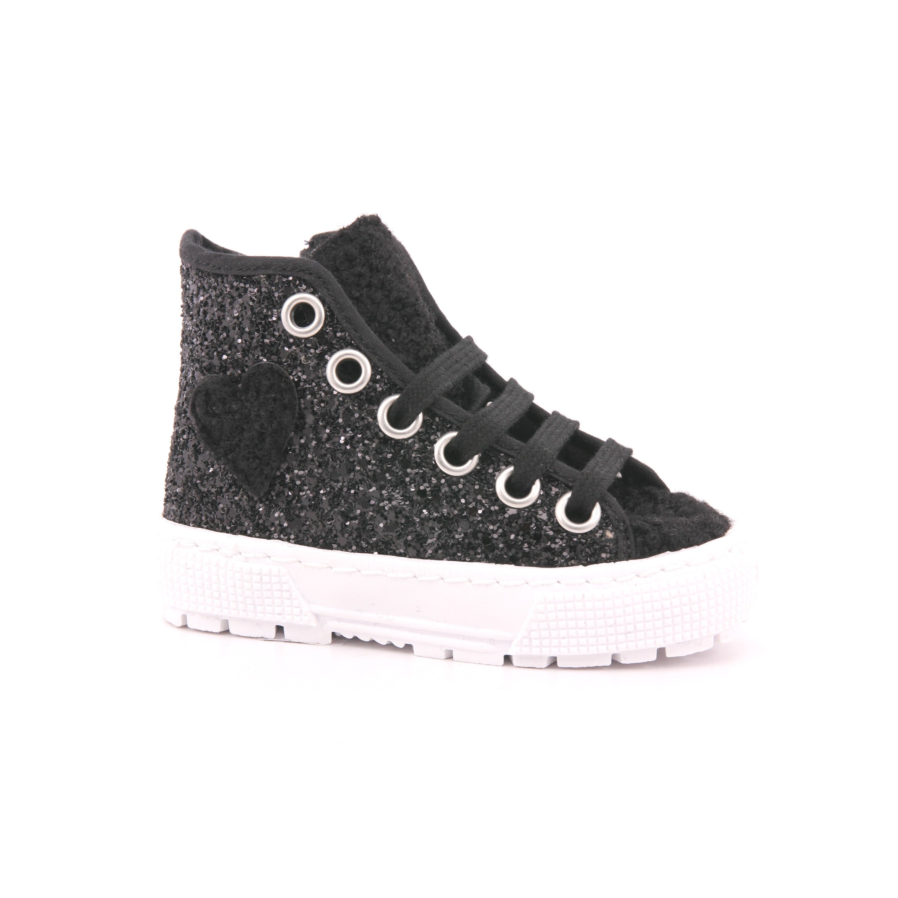 88W GLITTER RICCIOLO NERO
