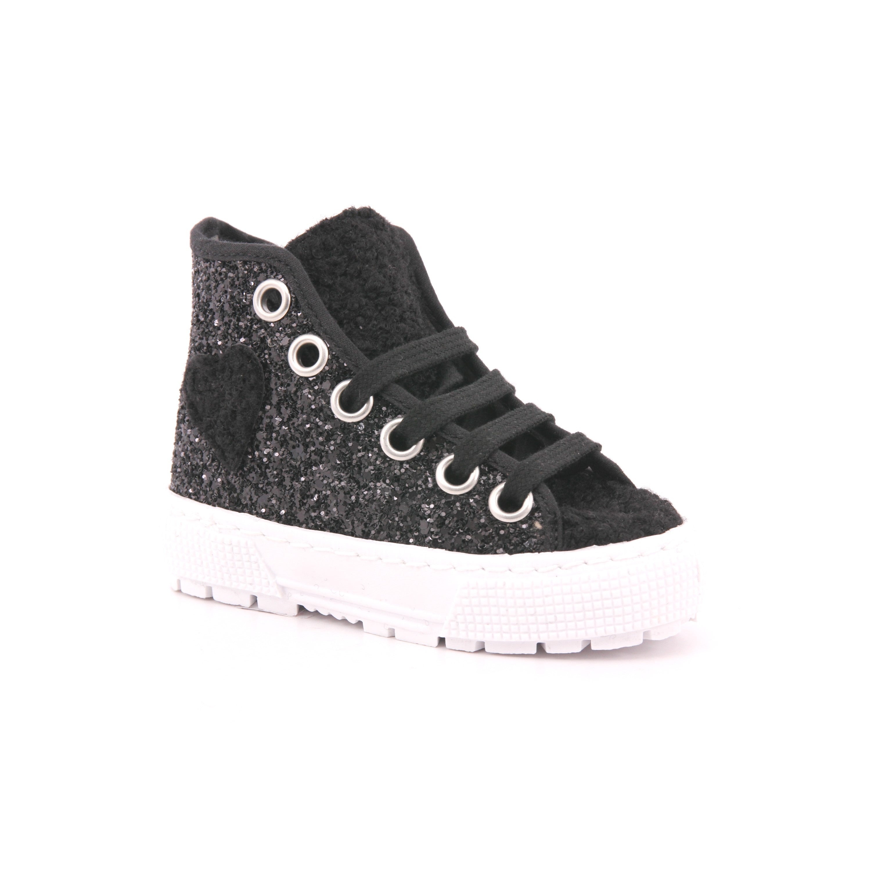 88W GLITTER RICCIOLO NERO