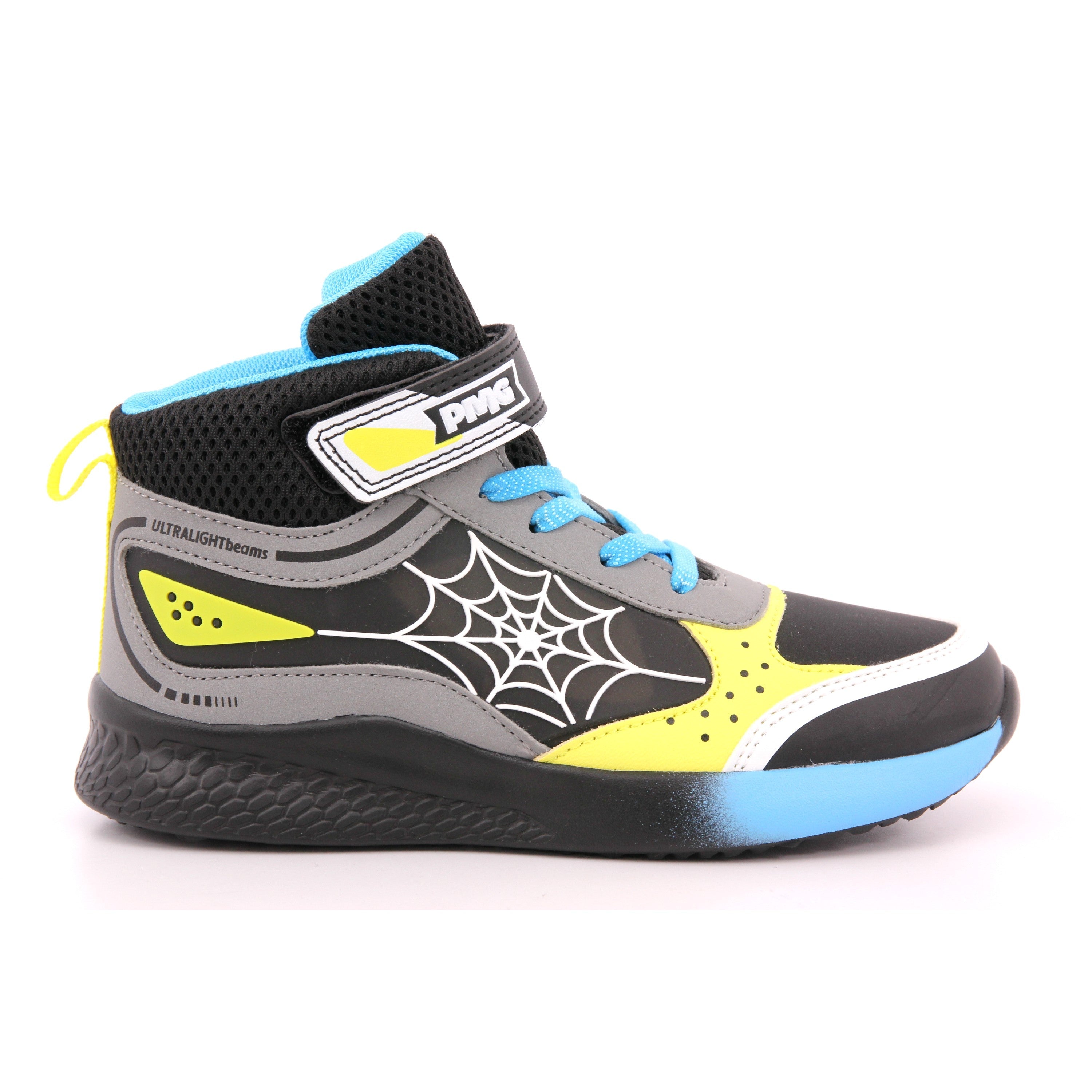 B&G INFINITY LIGHT NAPPA PU NERO-GIALL.FLUO