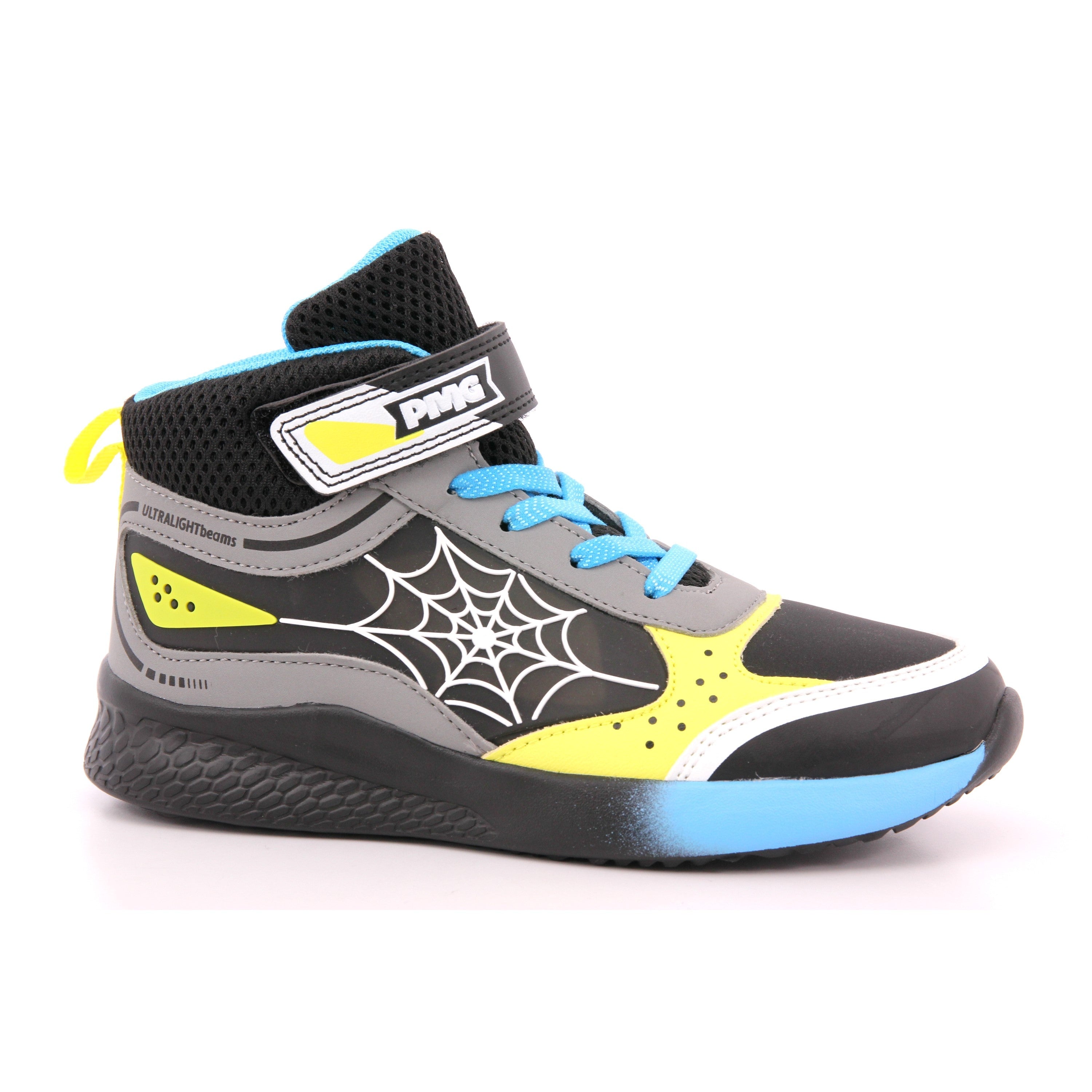 B&G INFINITY LIGHT NAPPA PU NERO-GIALL.FLUO