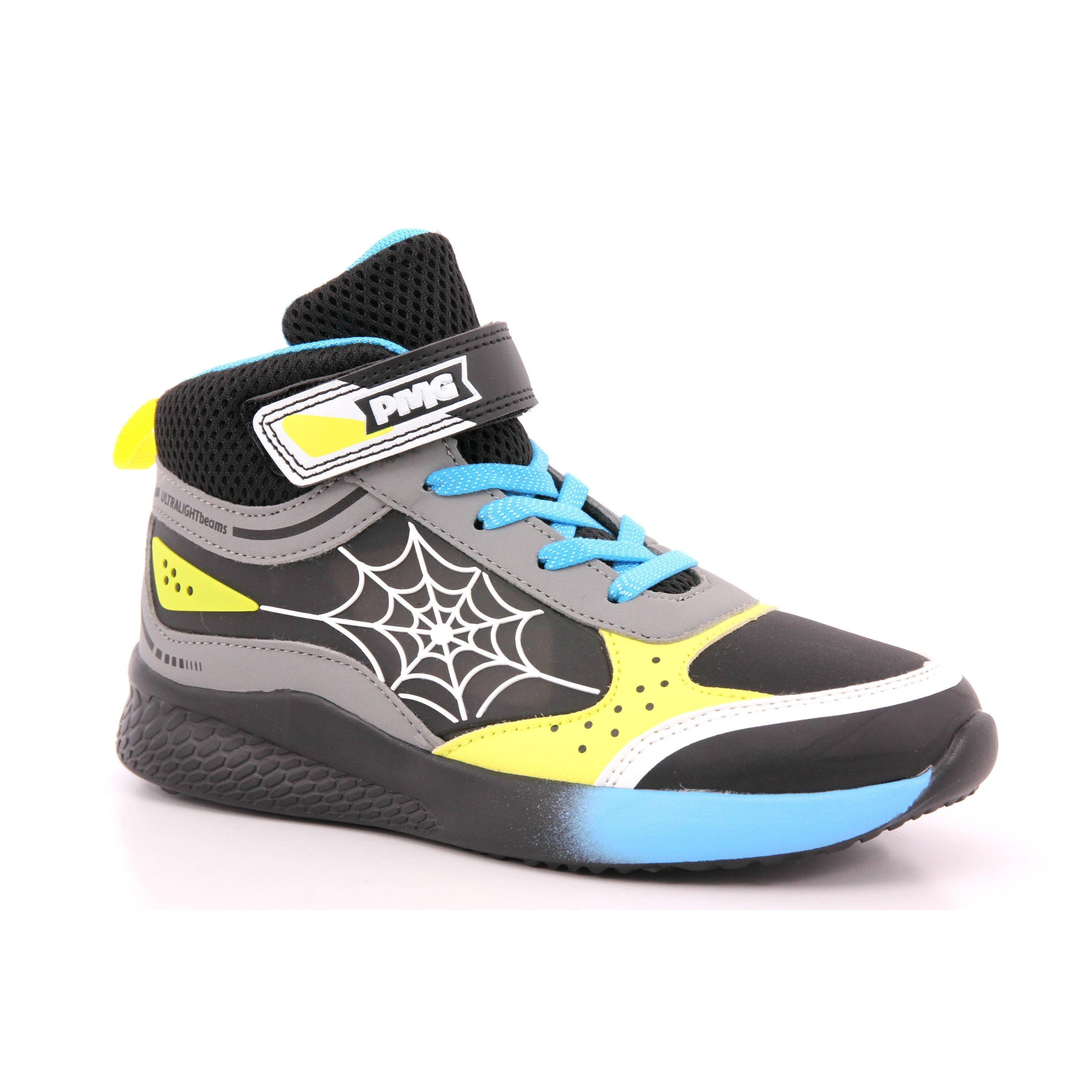 B&G INFINITY LIGHT NAPPA PU NERO-GIALL.FLUO