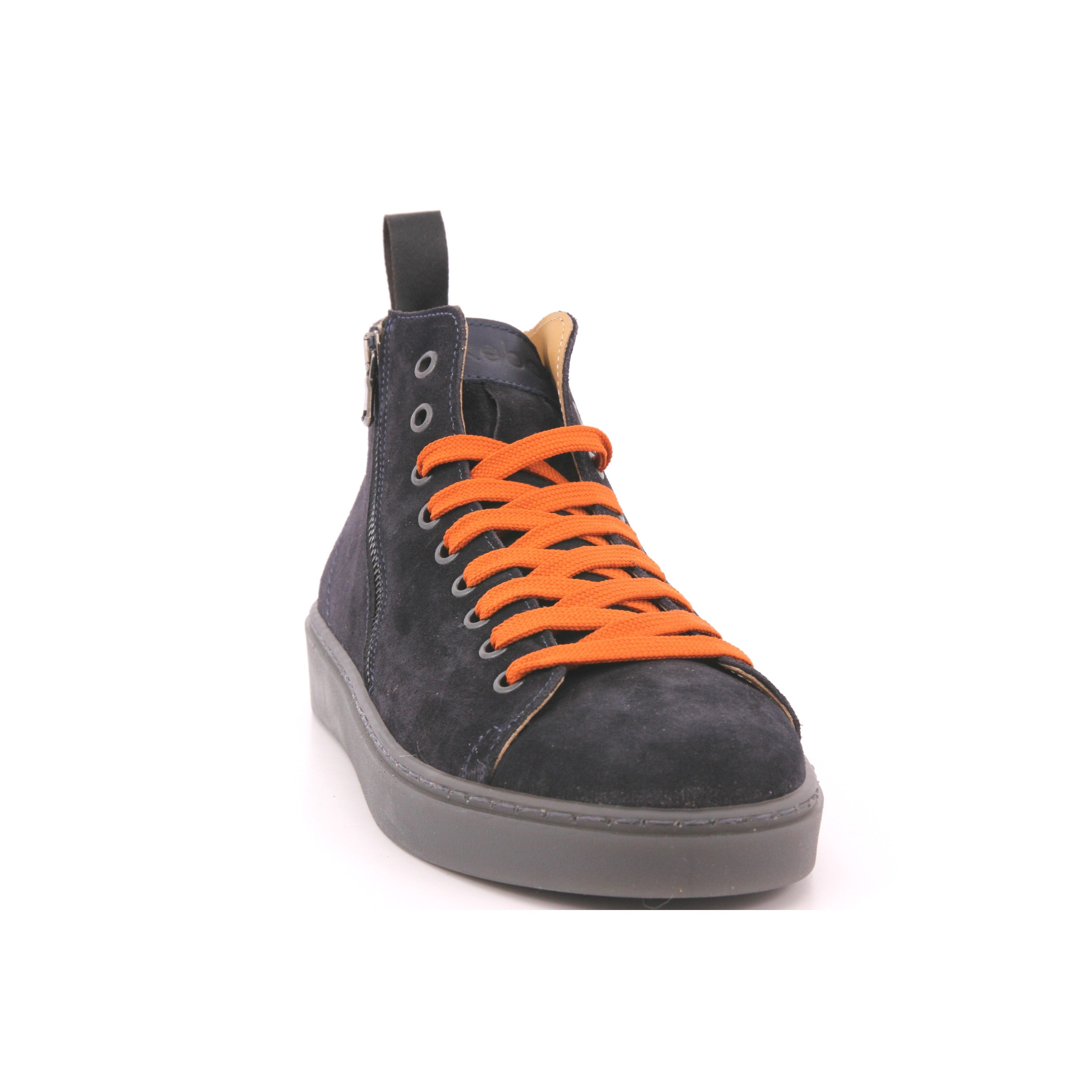 SNEAKERS ALTA CAMOSCIO BLU 501