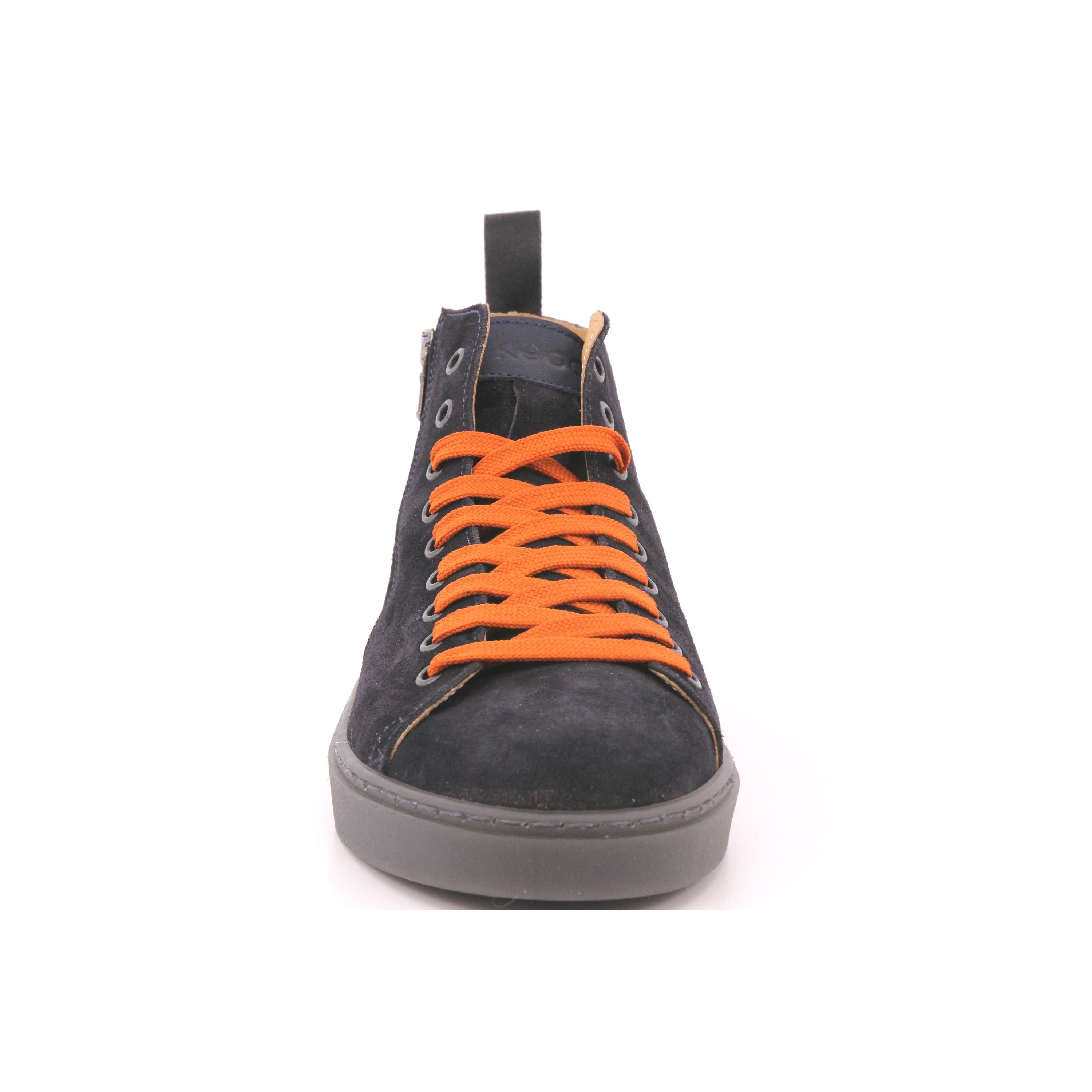 SNEAKERS ALTA CAMOSCIO BLU 501