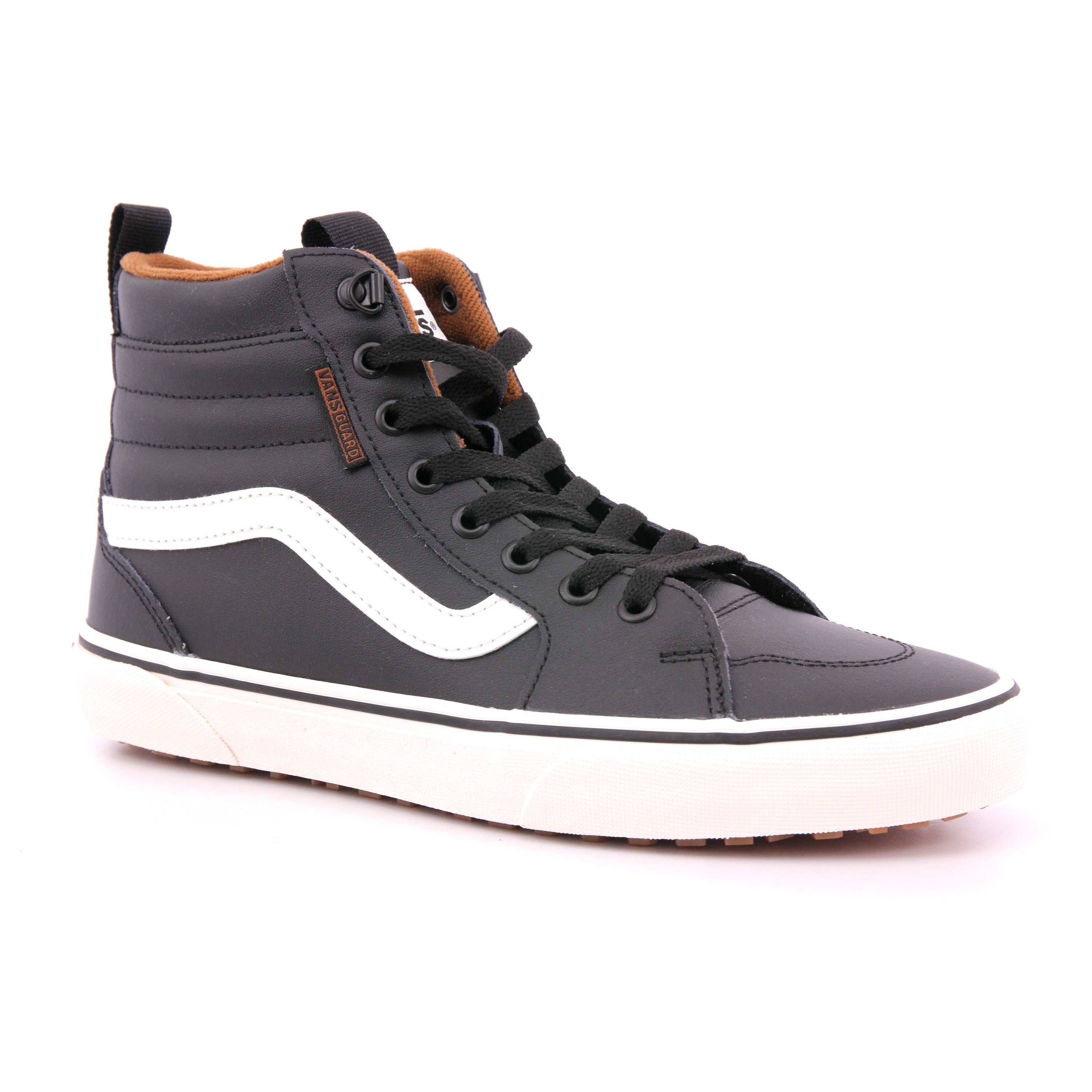 MN FILMORE HI VANSGUARD LEATHER BLACK/MARSHMALLOW