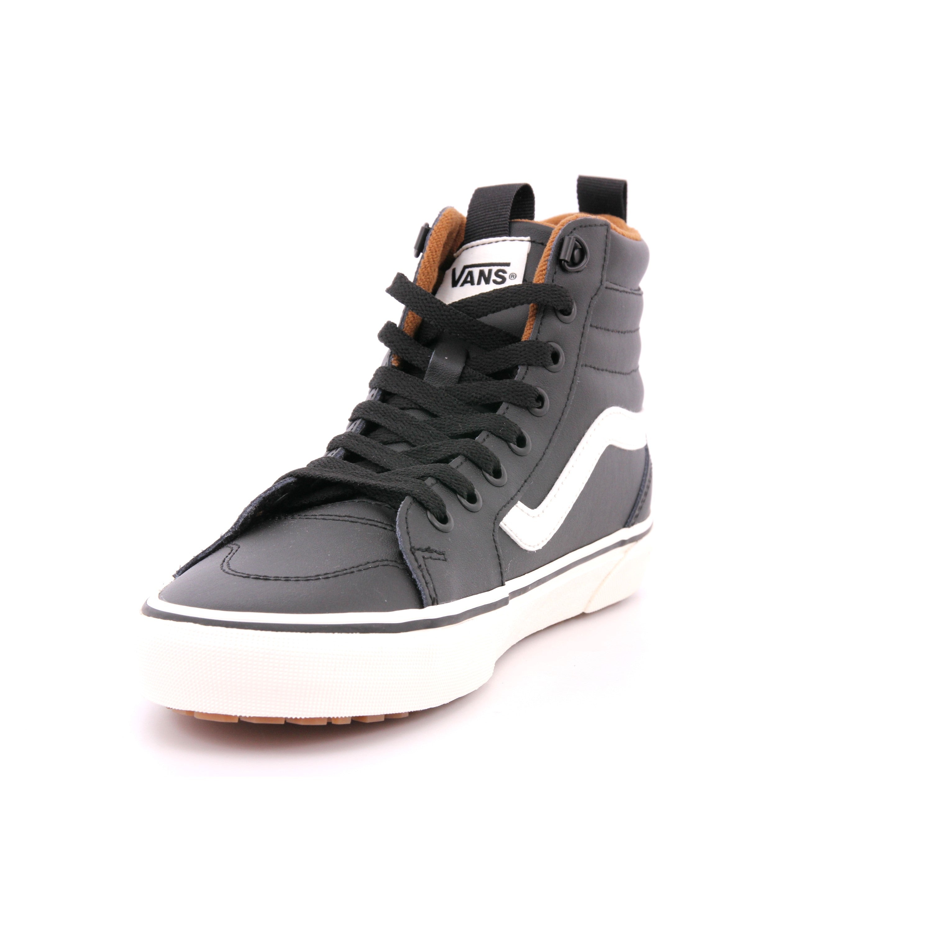 MN FILMORE HI VANSGUARD LEATHER BLACK/MARSHMALLOW