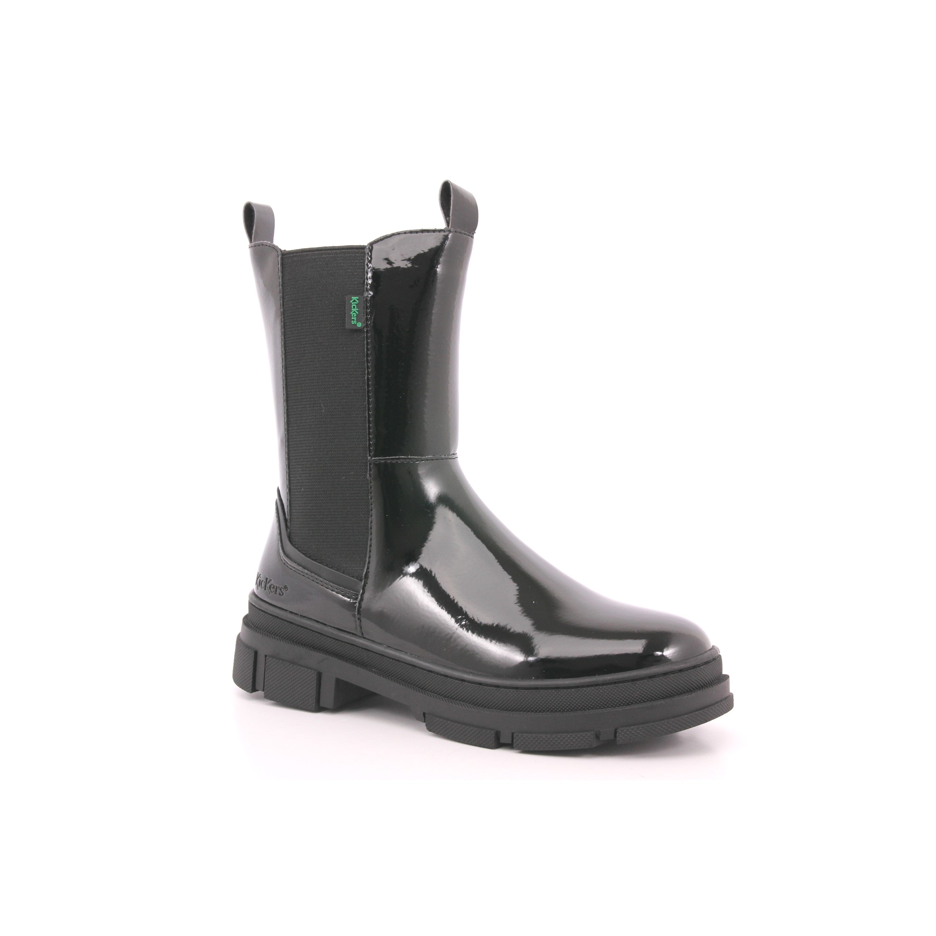 KICK GOZ PATENT PU + REFLEX PU SHINY BLACK 83