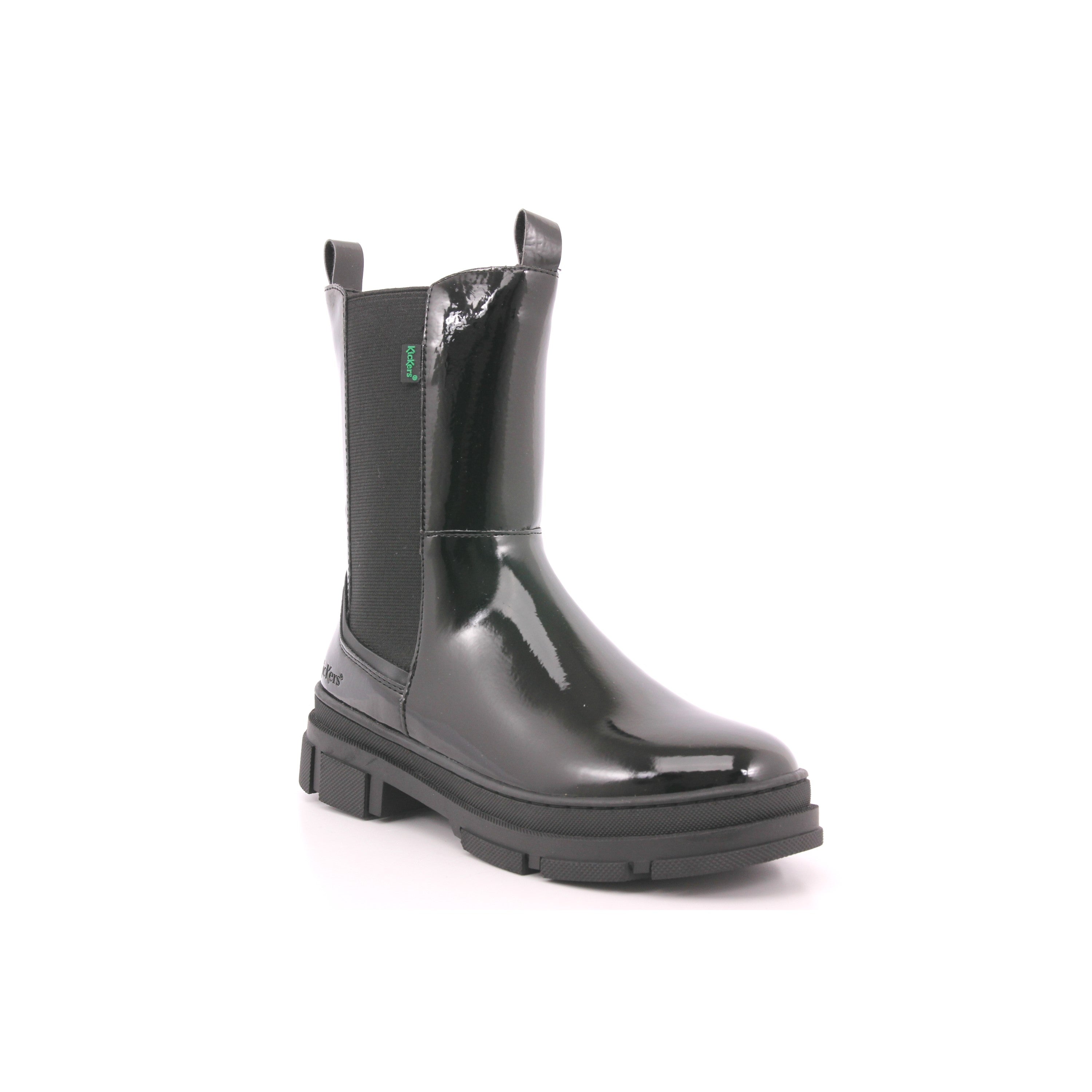 KICK GOZ PATENT PU + REFLEX PU SHINY BLACK 83