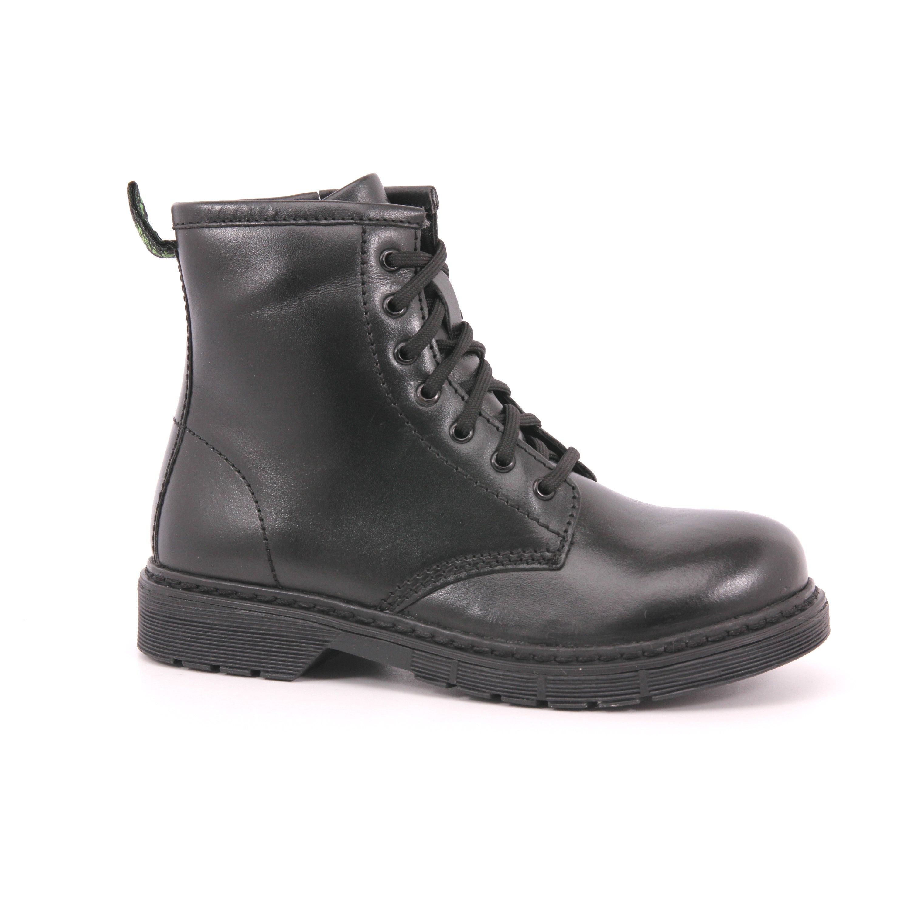 EVOCA JUNIOR BLACK - LACCI CUCITURE E FONDO BLACK