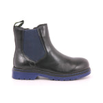 EVOCA JUNIOR BLACK ELASTICO CUCITRE FONDO BLU