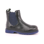 EVOCA JUNIOR BLACK ELASTICO CUCITRE FONDO BLU