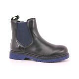 EVOCA JUNIOR BLACK ELASTICO CUCITRE FONDO BLU