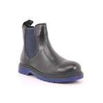 EVOCA JUNIOR BLACK ELASTICO CUCITRE FONDO BLU