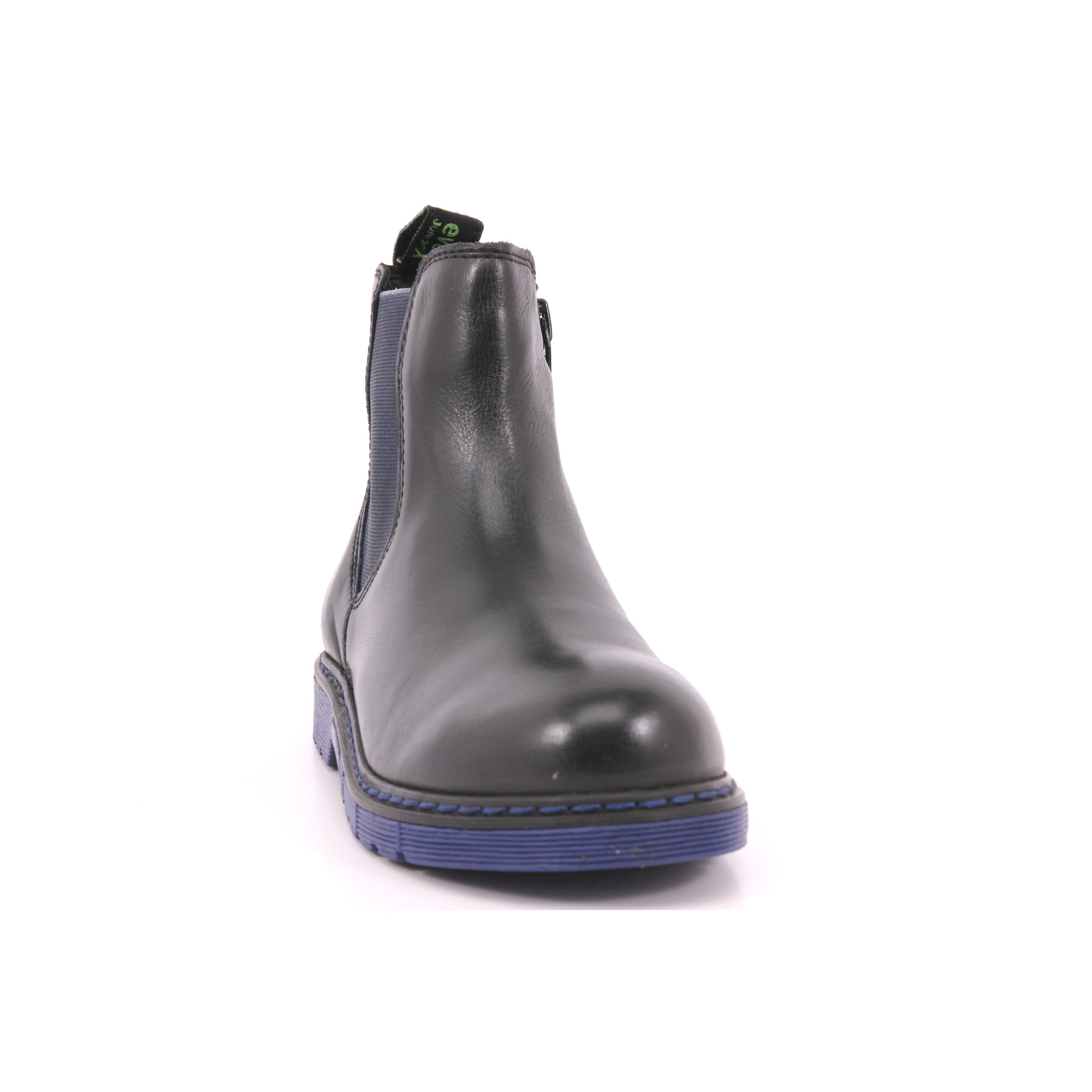 EVOCA JUNIOR BLACK ELASTICO CUCITRE FONDO BLU