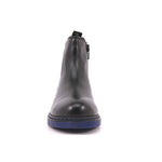 EVOCA JUNIOR BLACK ELASTICO CUCITRE FONDO BLU