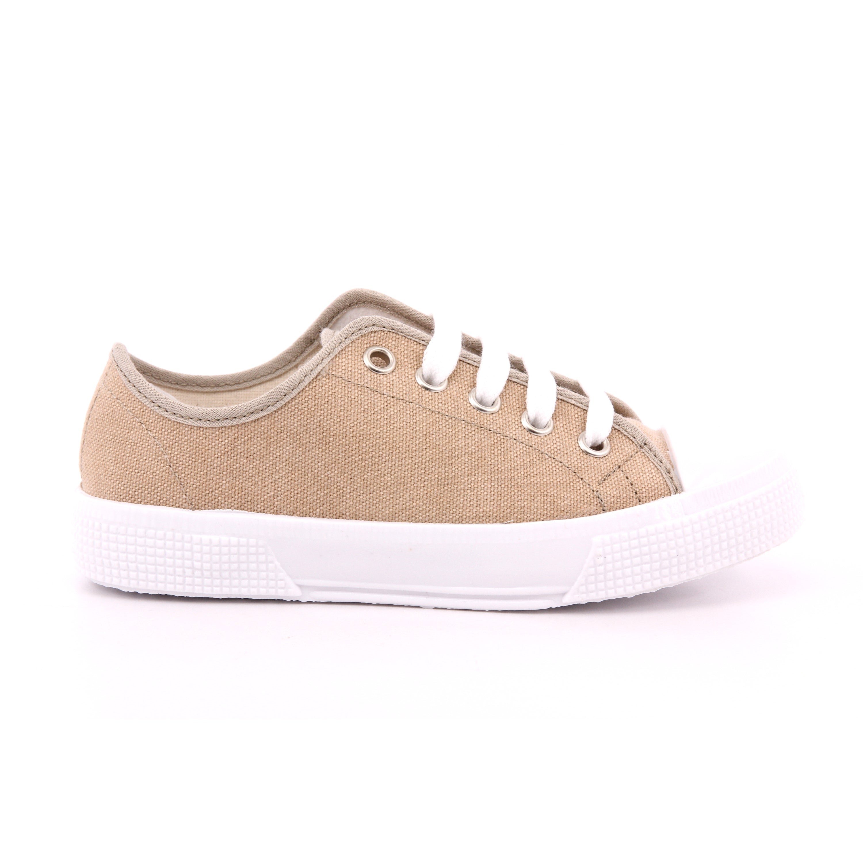 SCARPA LACCI BASSA COTTON SABBIA