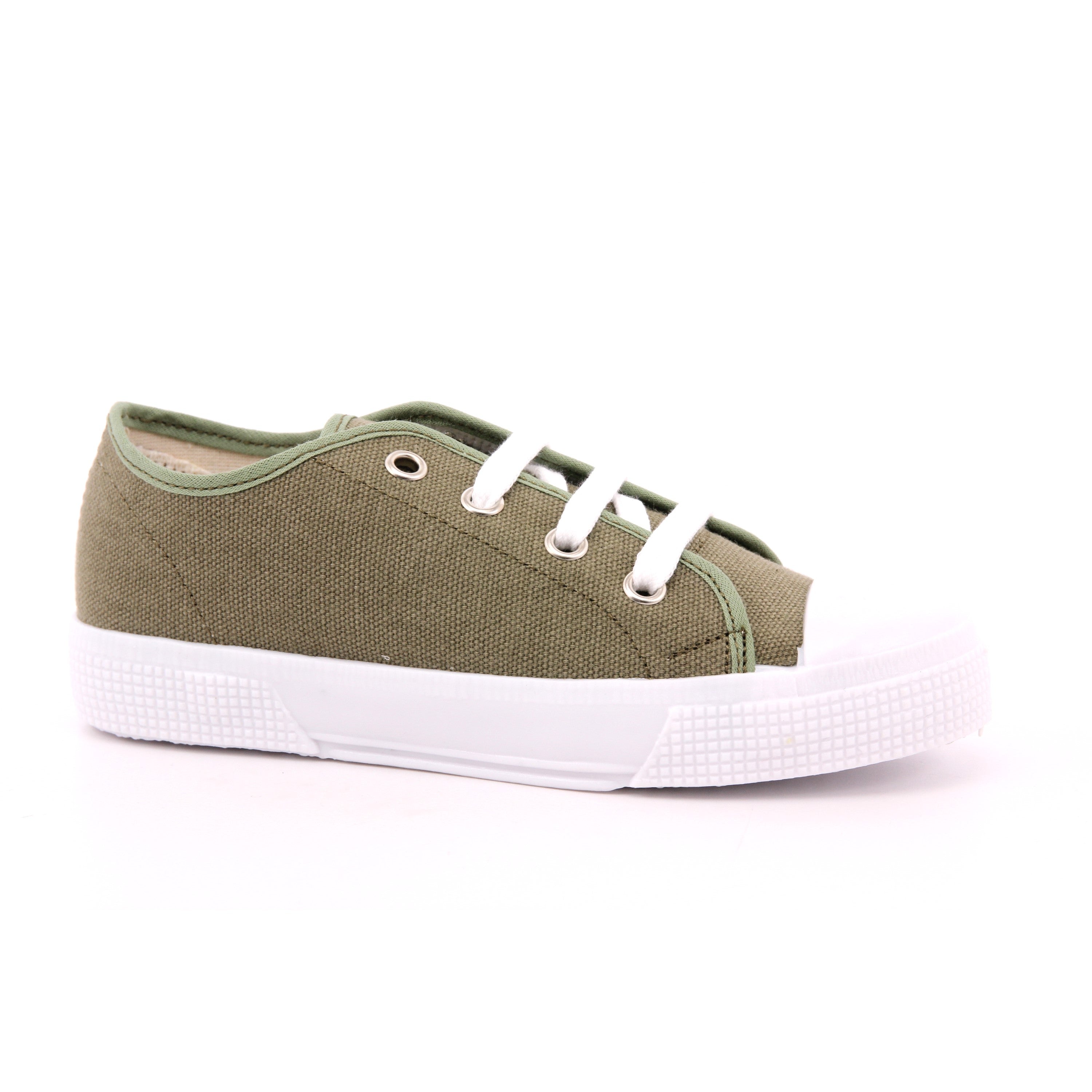 SCARPA LACCI BASSA COTTON VERDE MILITARE