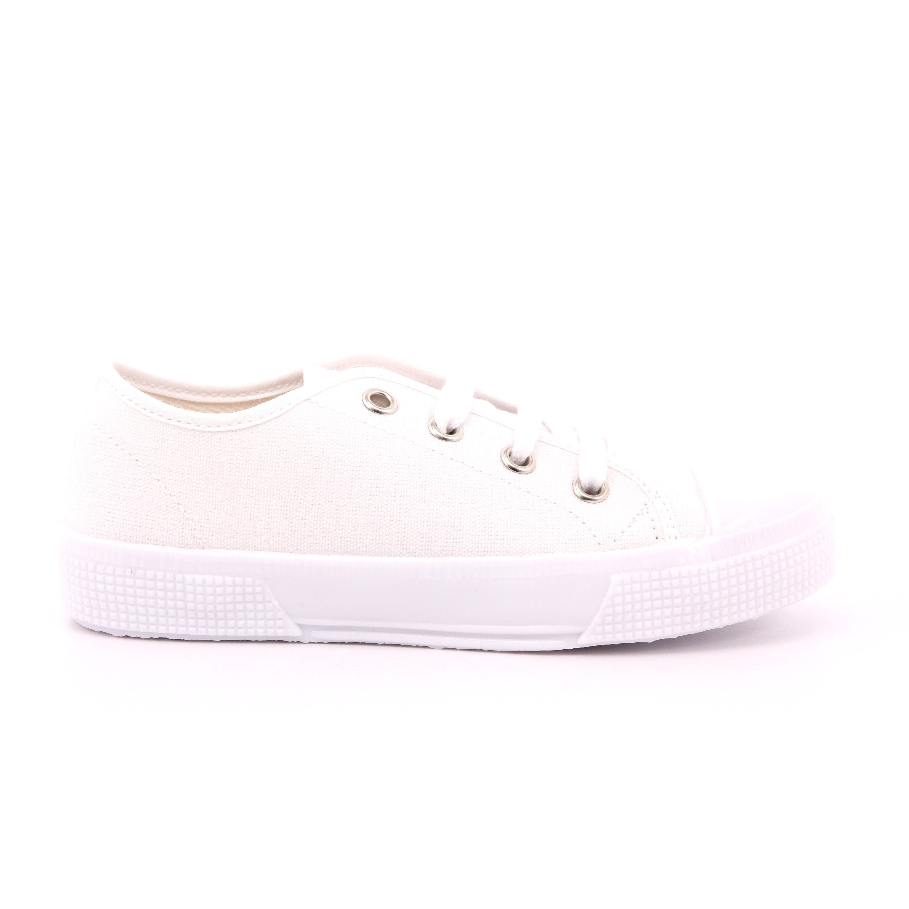 SCARPA LACCI BASSA COTTON BIANCO