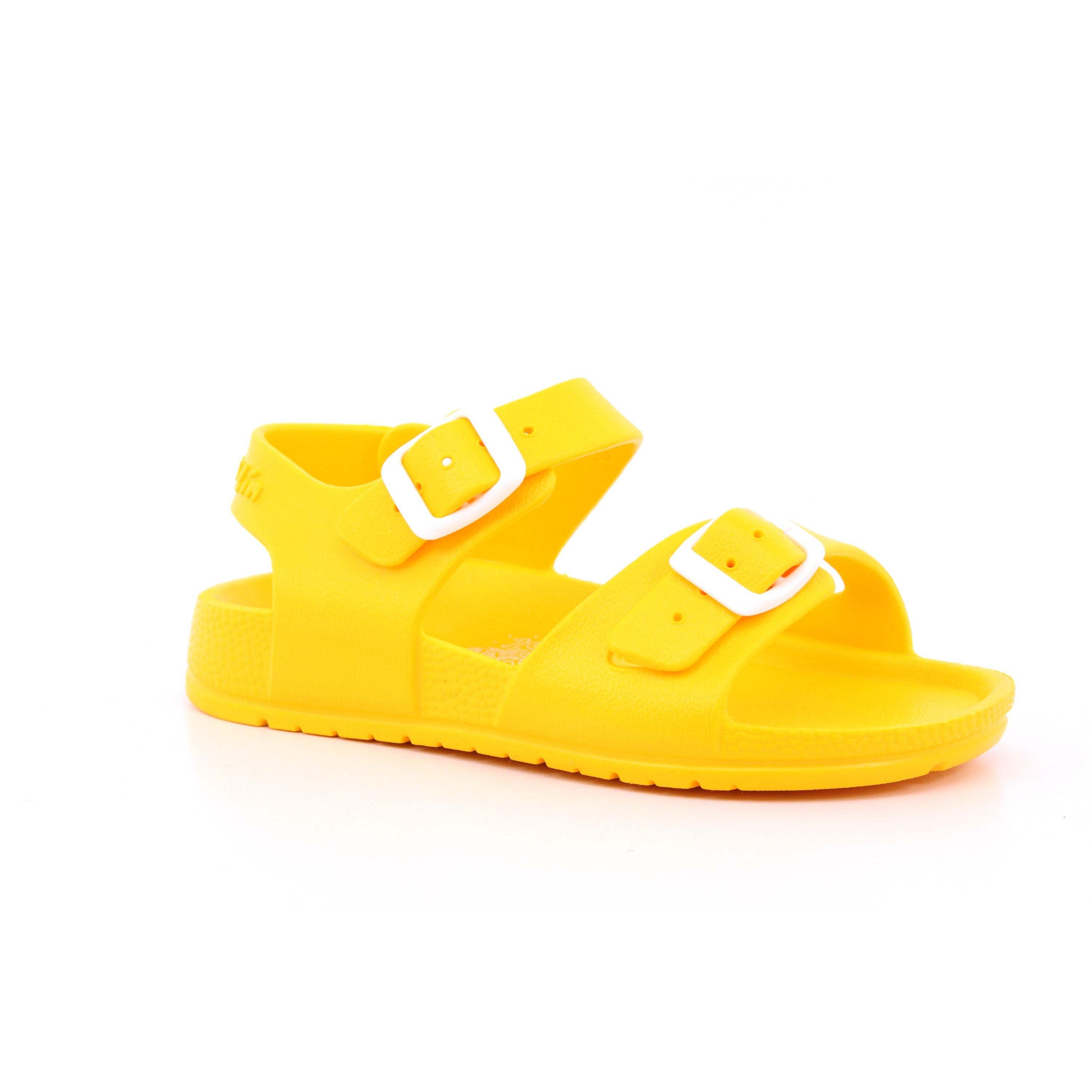 SANDALIA HEBILLAS MAT AMARILLO