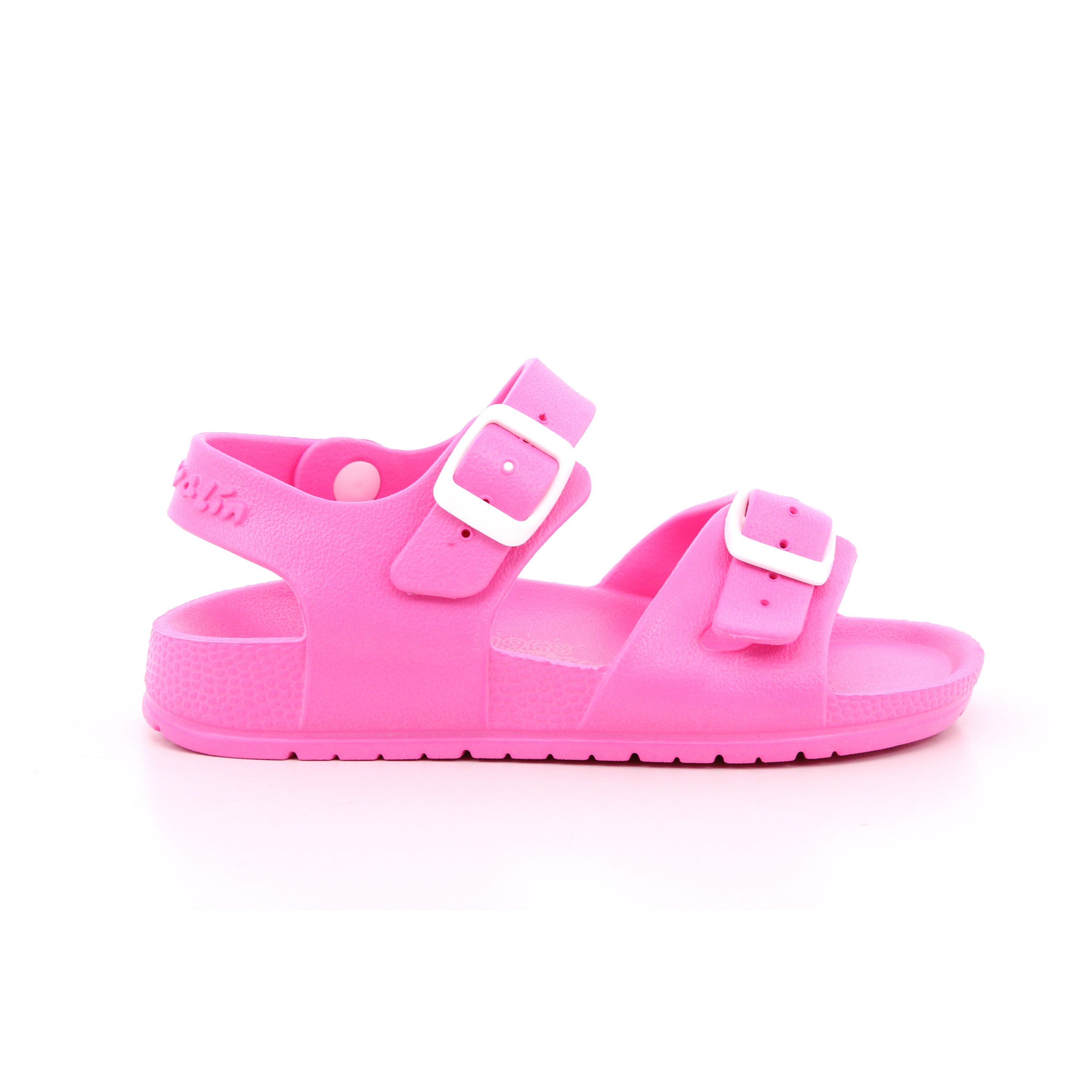 SANDALIA HEBILLAS MAT FUCSIA