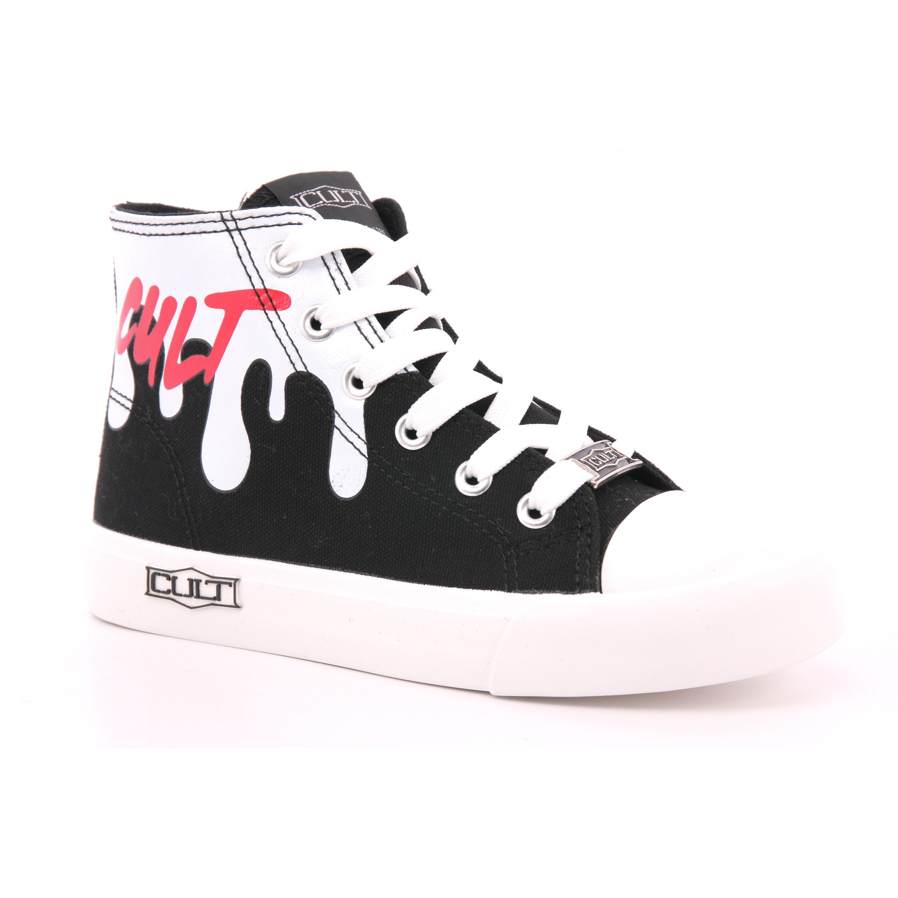 DISCO 0067 MID J CANVAS BLACK/WHITE