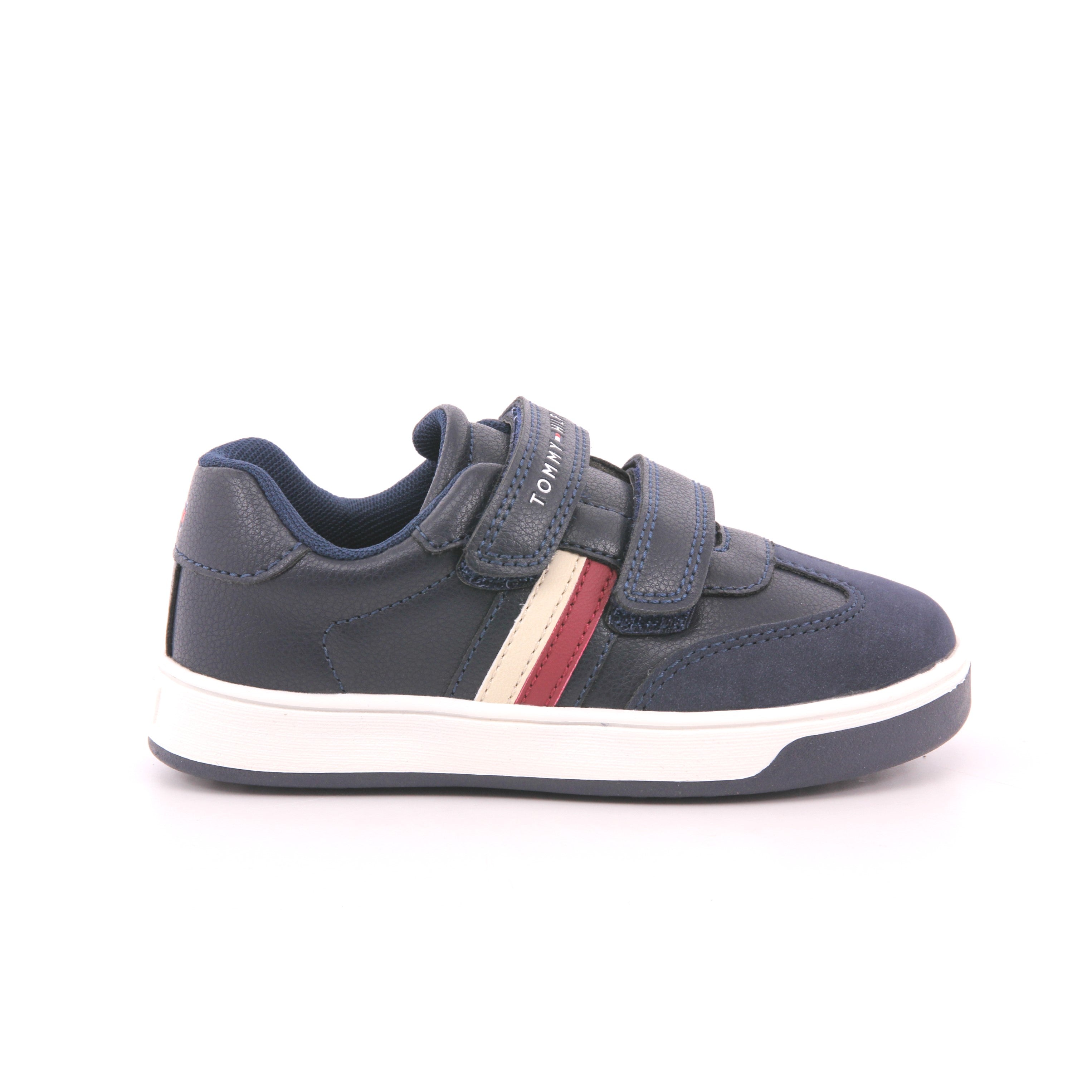 SNEAKER STRIPES BASSA VELCRO BEIGE/OFF WHITE
