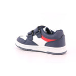 SNEAKER BASSA VELCRO BLU/BIANCO