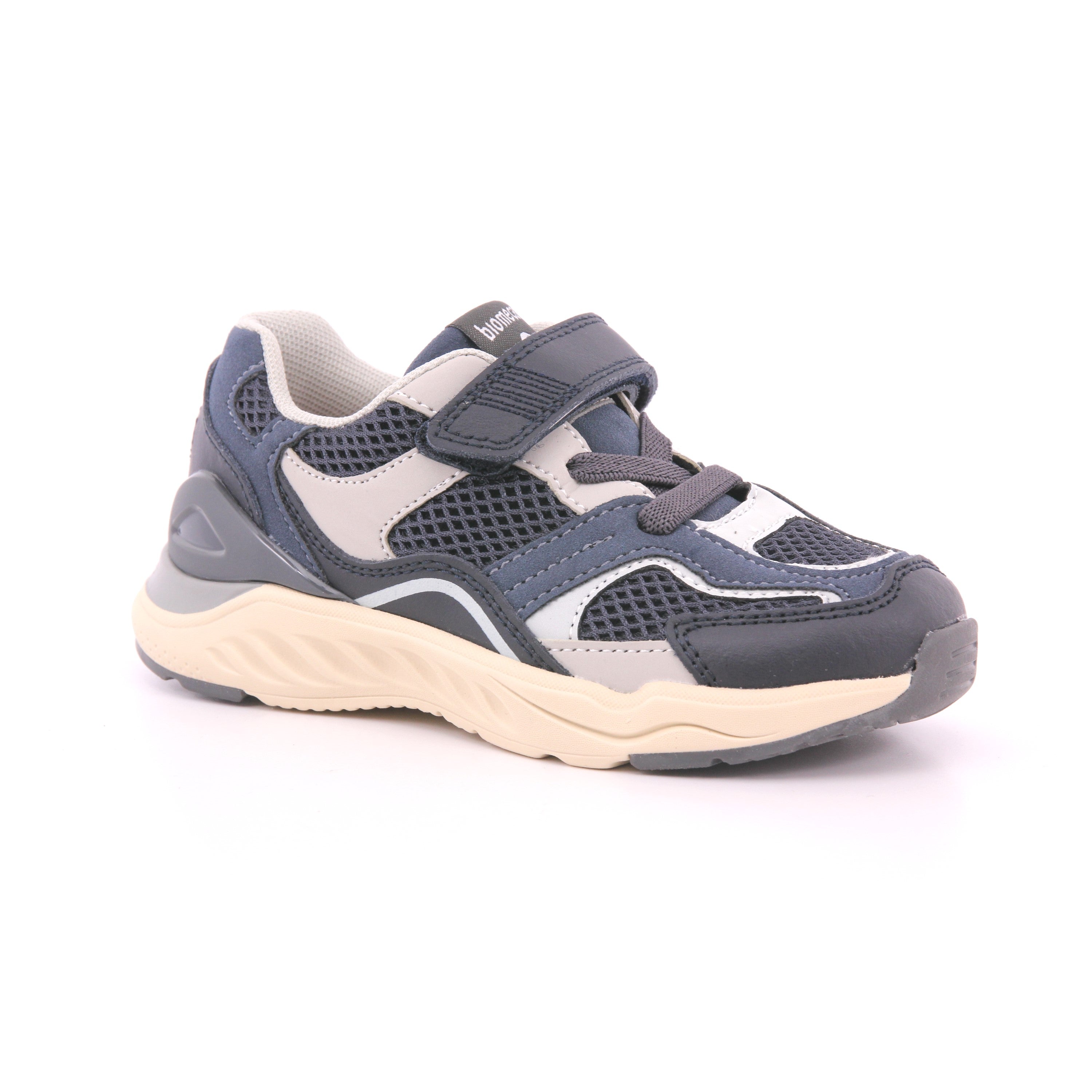 SNEAKER ELASTICOS REJILLA AZUL MARINO
