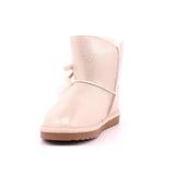 BOTA POMPONES MAT BEIGE
