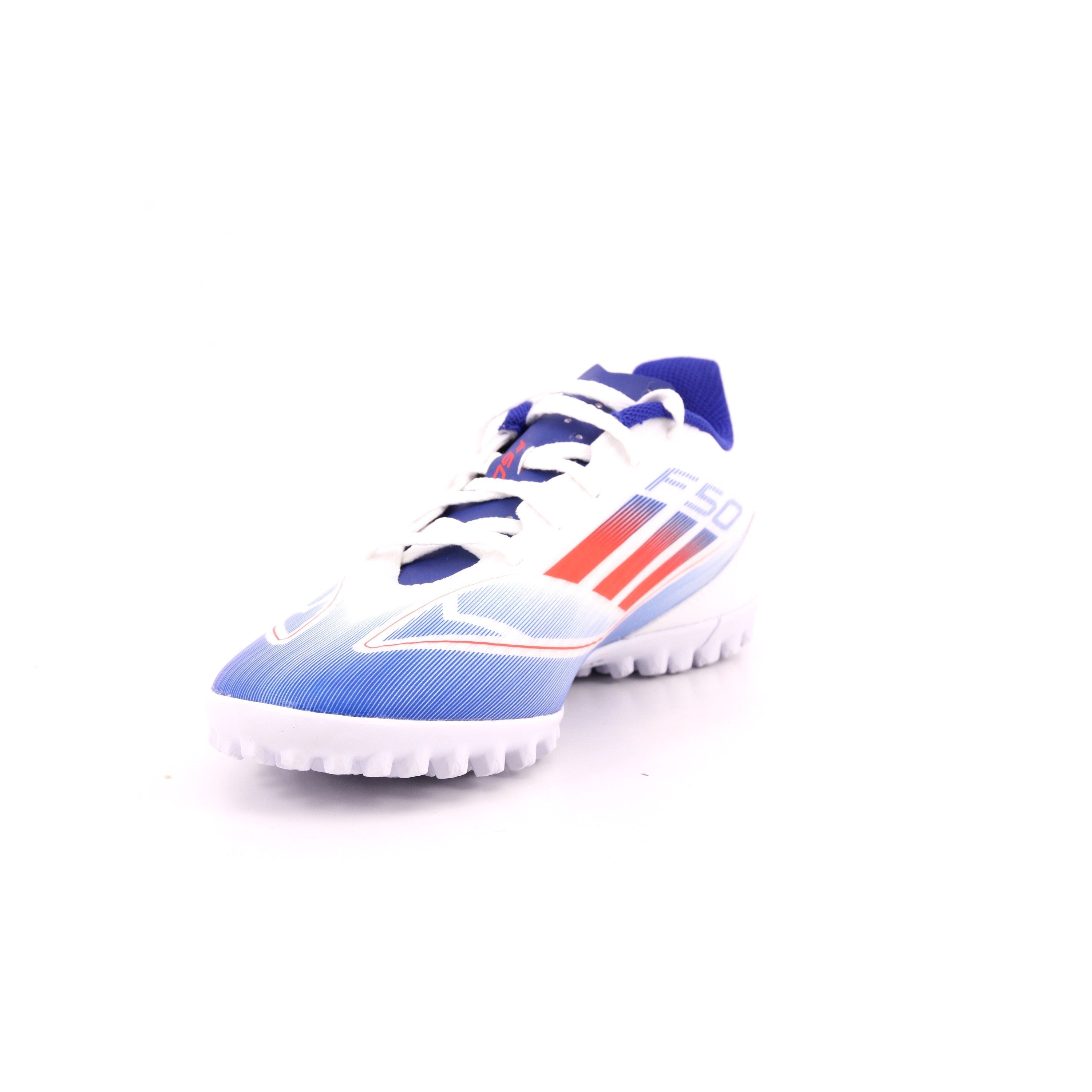 F50 CLUB TF FTWWHT/SOLRED/LUCBLU