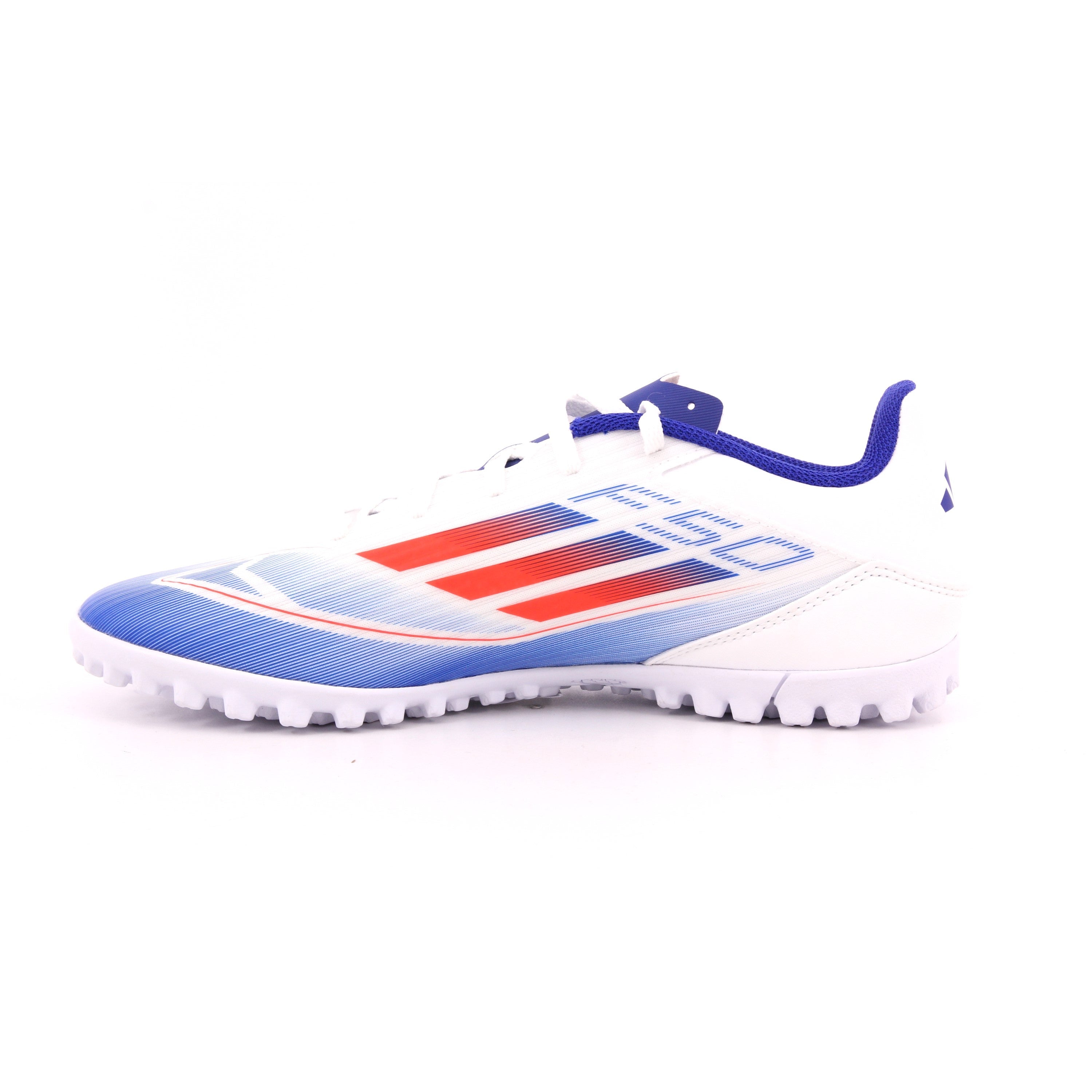 F50 CLUB TF FTWWHT/SOLRED/LUCBLU