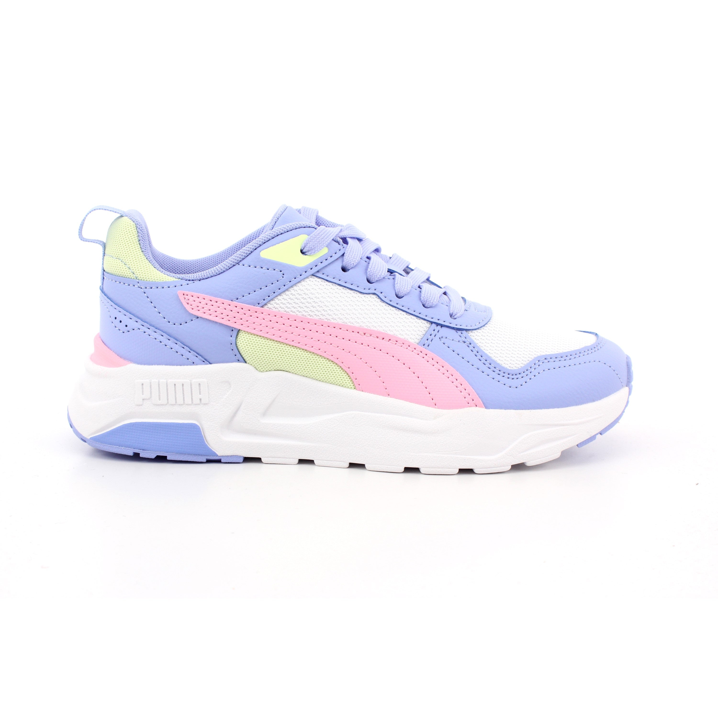 TRINITY 2 LT JR PUMA WHITE-PINK SHIMMER-INTENSE