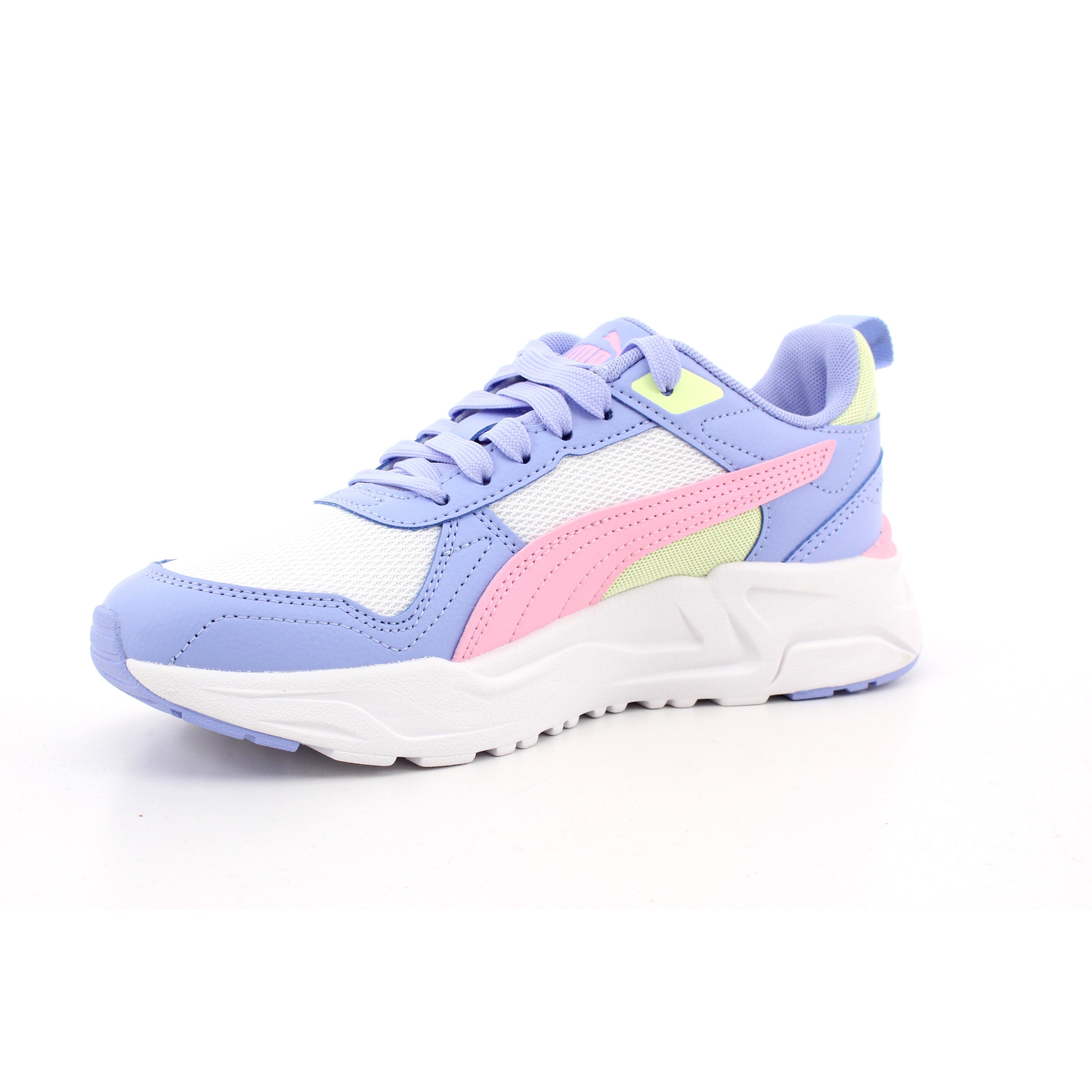 TRINITY 2 LT JR PUMA WHITE-PINK SHIMMER-INTENSE